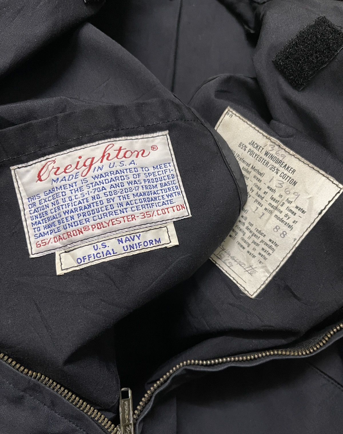 Vintage Vintage Creighton US Navy Official Uniform Jacket 40R Size US M / EU 48-50 / 2 - 6 Thumbnail