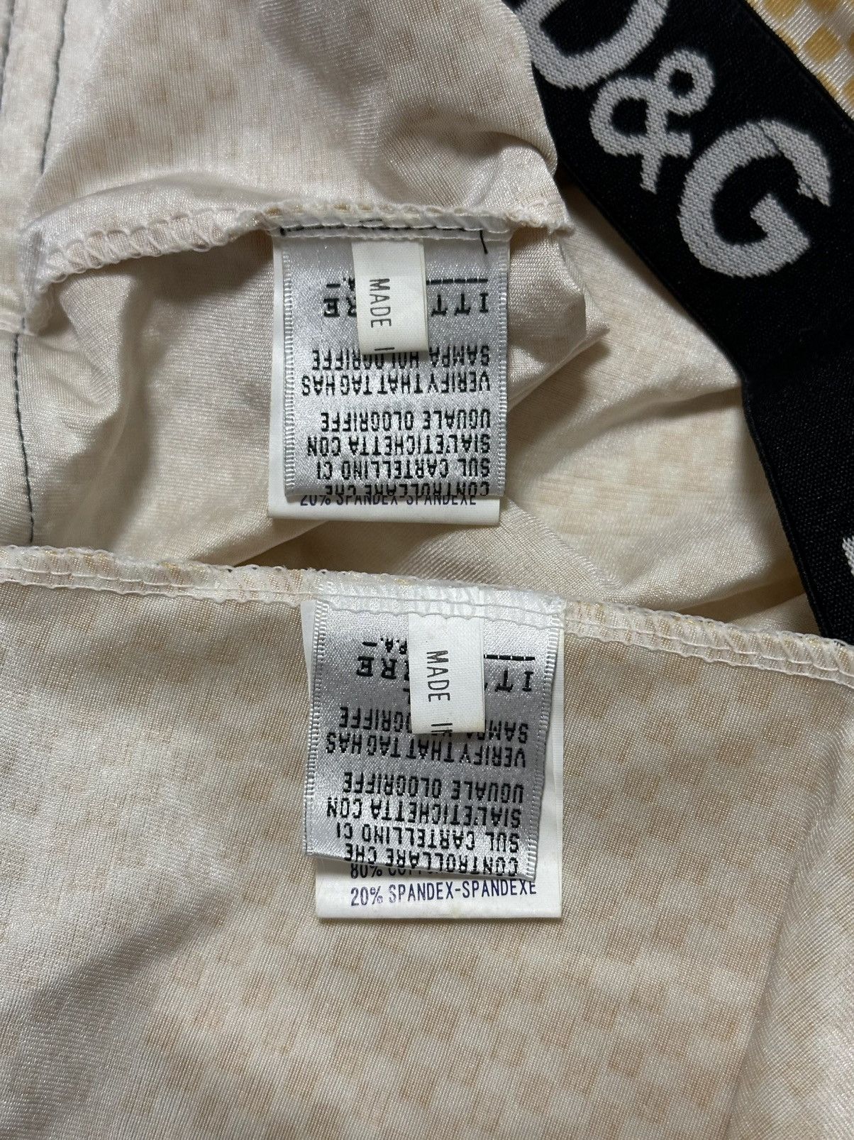 Dolce & Gabbana D&G 1995 Checkered Logo Trim Top and Midi Skirt Set Up Size M / US 6-8 / IT 42-44 - 6 Thumbnail