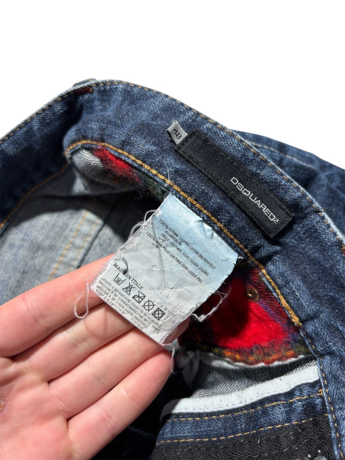 Dsquared2 Dsquared2 Jeans Distressed Vintage Japanese Style Y2K Size US 32 / EU 48 - 4 Thumbnail