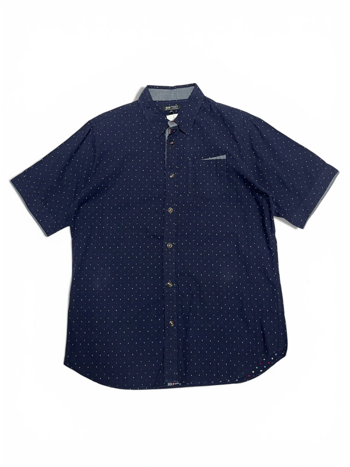 Japanese Brand 🇯🇵Beams heart polka dot shirt Size US XL / EU 56 / 4 - 1 Thumbnail