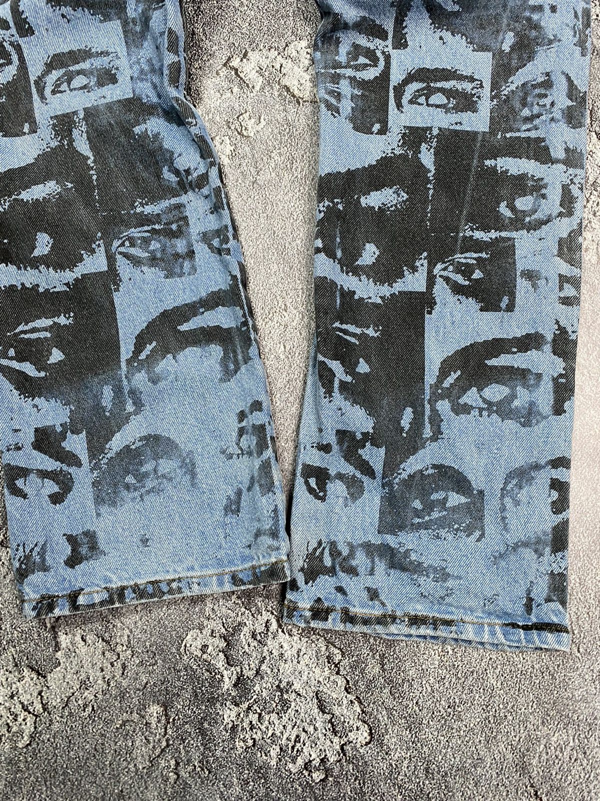 Other Avant-Garde print denim pants cool eyes Size US 30 / EU 46 - 19 Thumbnail