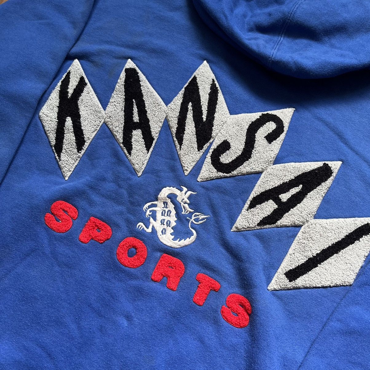 Japanese Brand × Kansai Yamamoto × Vintage Vintage Kansai Man Embroidery Hoodie Size US L / EU 52-54 / 3 - 3 Thumbnail