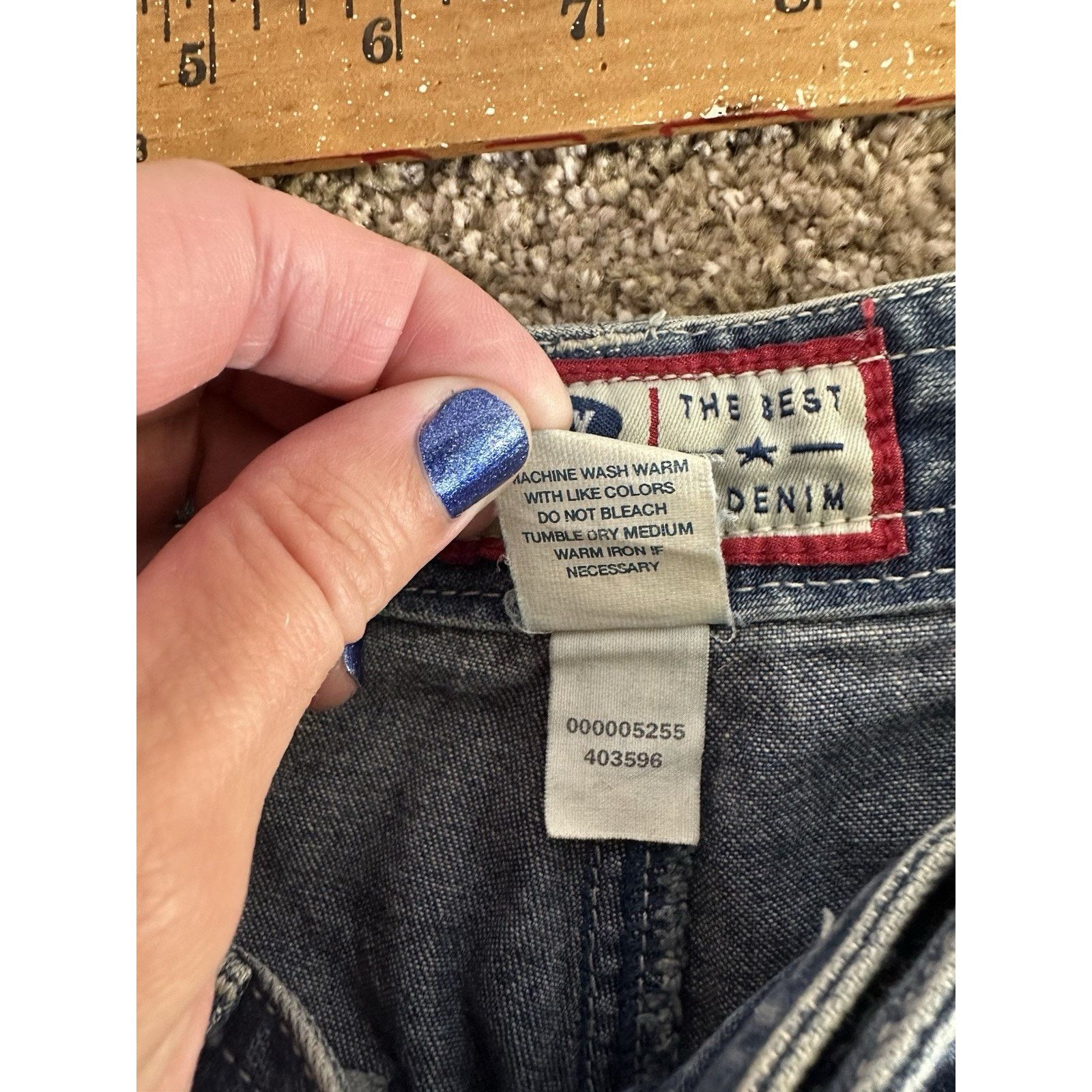 Old Navy Vintage Blue Jeans Womens Y2K Wide Leg Cargo Grunge Sz 4 Size 27" / US 4 / IT 40 - 7 Thumbnail