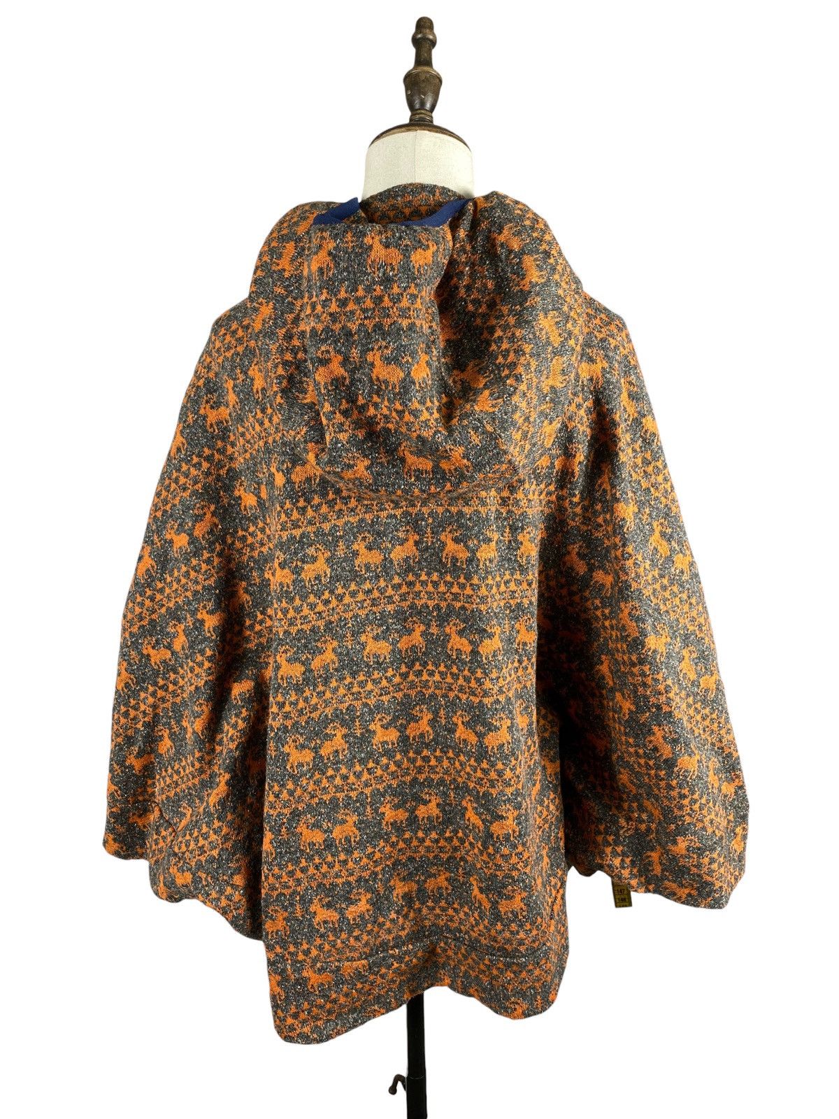 mercibeaucoup Mercibeaucoup, Japan Designer Jealou-Sika Deer Knit Poncho Size L / US 10 / IT 46 - 9 Thumbnail