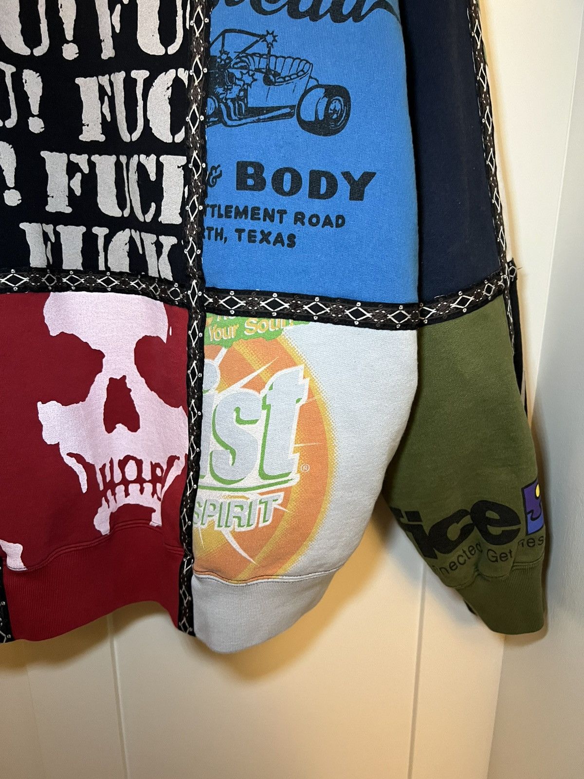Number (N)ine × Supreme Supreme X Number (N)ine patchwork zip-up hoodie Size US XL / EU 56 / 4 - 11 Thumbnail