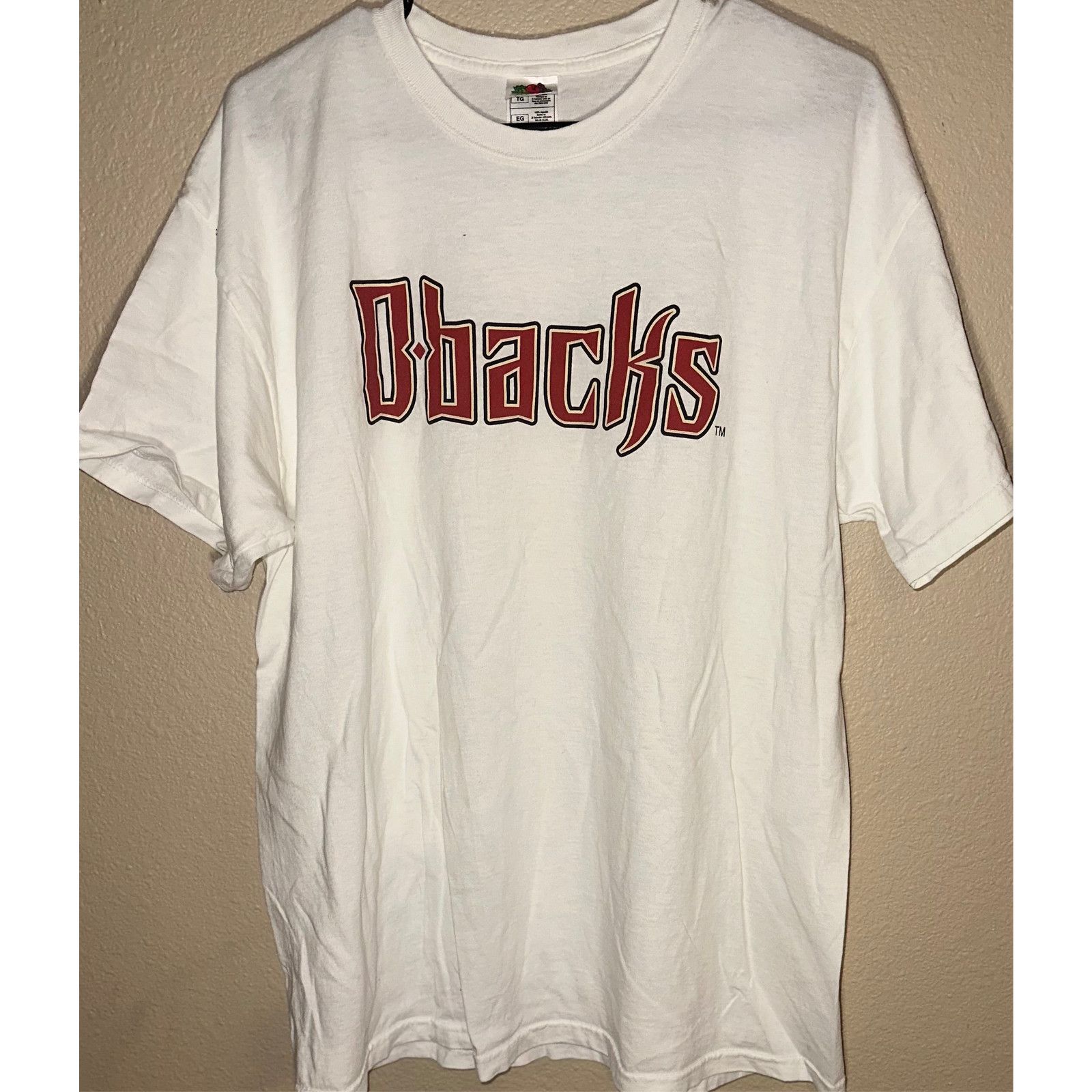 Hanes 🧢 Vintage Arizona Diamondbacks Tee – Heavy Cotton Size-XL Size US XL / EU 56 / 4 - 5 Thumbnail