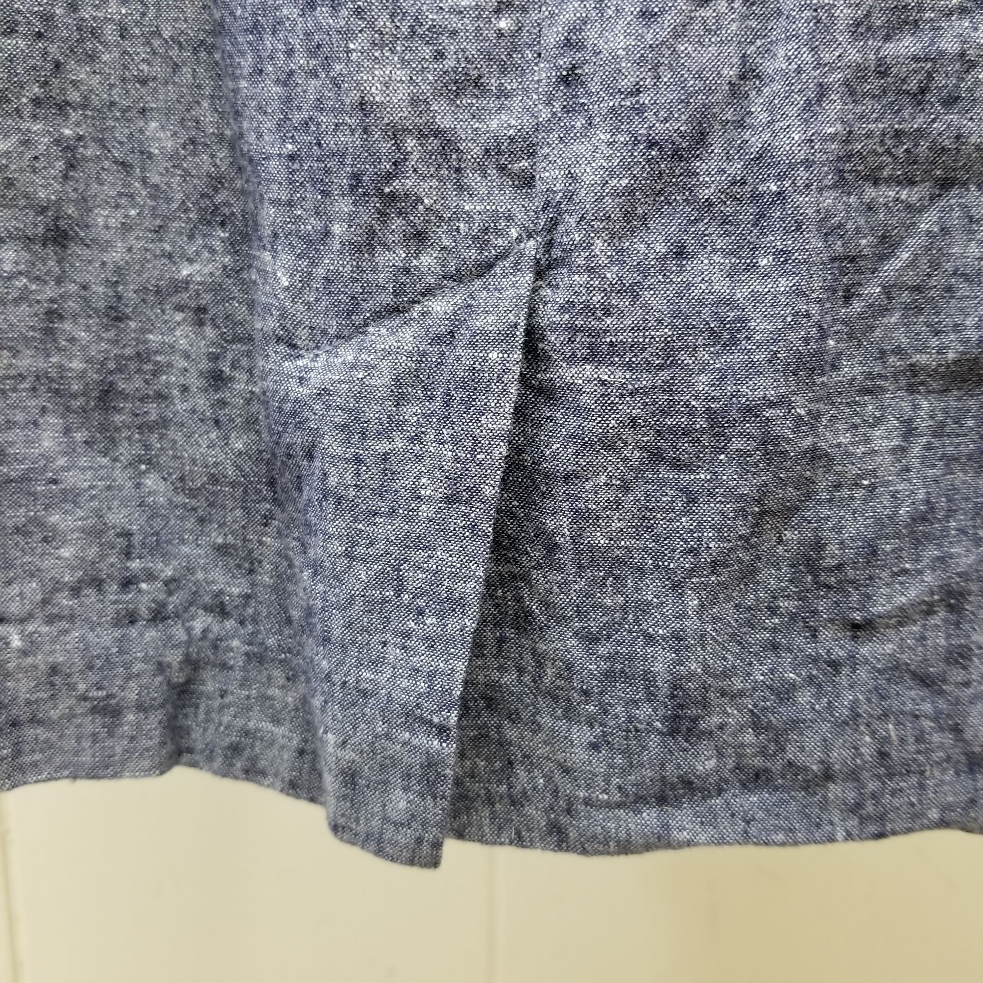 Laundry by Shelli Segal Laundry Shelli Segal 4 Blue Chambray Linen Sleeveless Shift Size S / US 4 / IT 40 - 8 Thumbnail