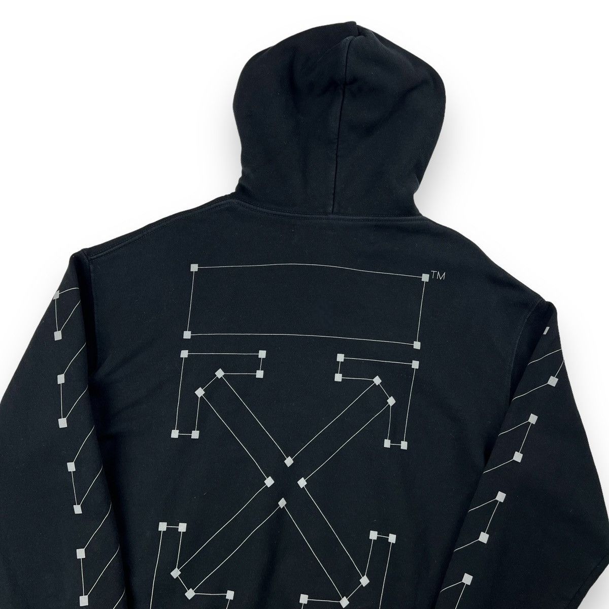 Off-White Off-White Backbone Arrows Black Hoodie Size US M / EU 48-50 / 2 - 1 Thumbnail