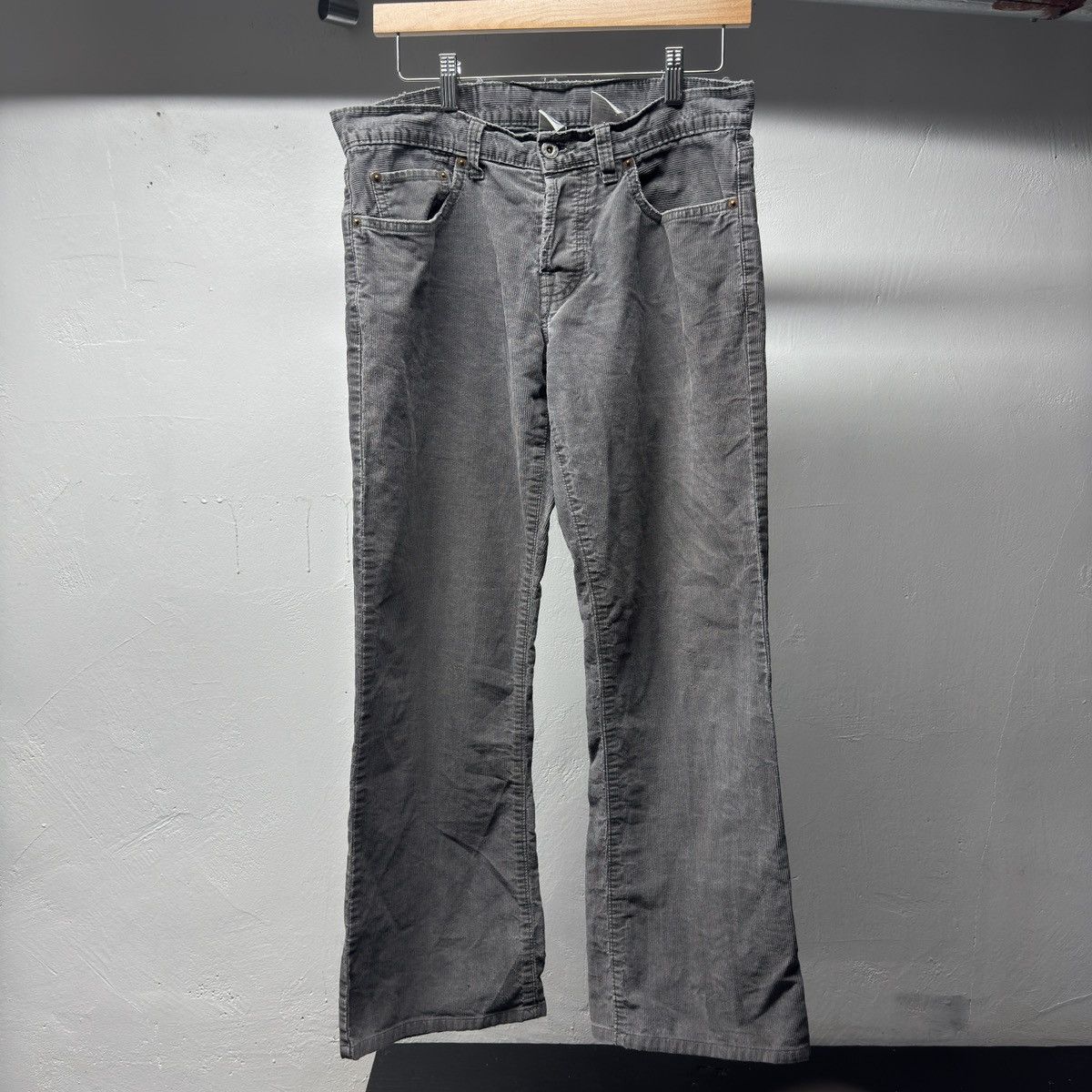 Vintage Low Rise Thrashed Faded Distressed Corduroy Pants ERD Grunge Size US 32 / EU 48 - 1 Thumbnail