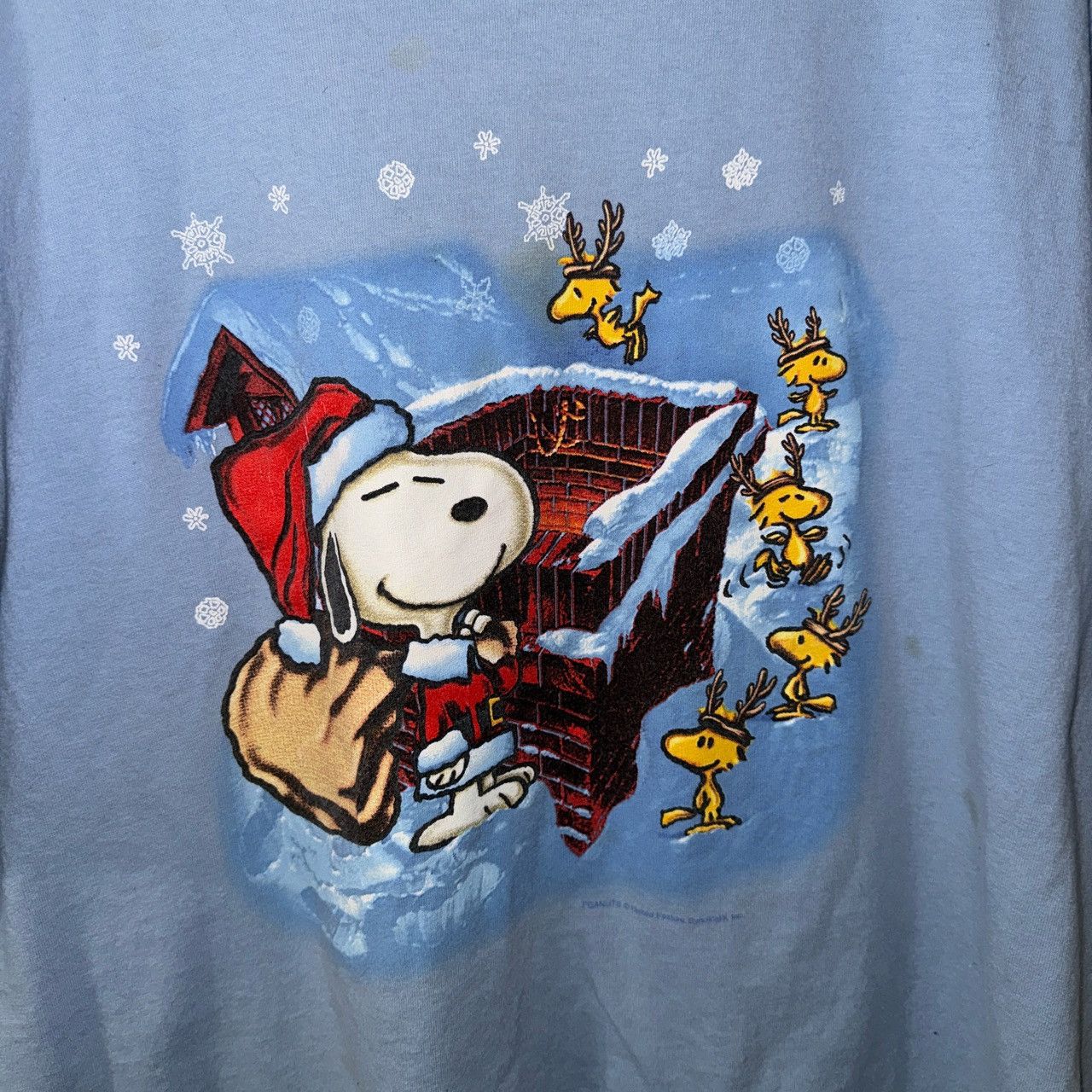 Peanuts × Vintage Vintage Peanuts Snoopy Christmas Santa and Reindeer Tee Size US XL / EU 56 / 4 - 3 Thumbnail