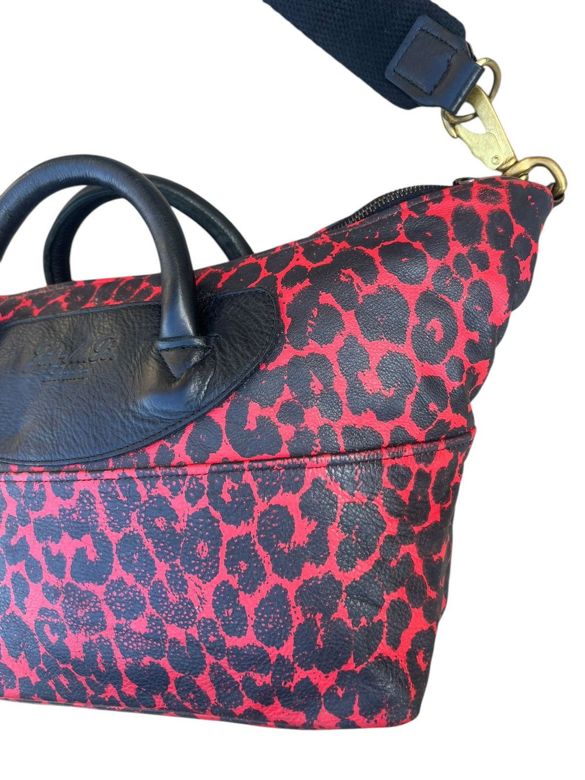 Jas MB Jas - M.B. London Patina Leather Camouflage 2 Way Bag Size ONE SIZE - 6 Thumbnail