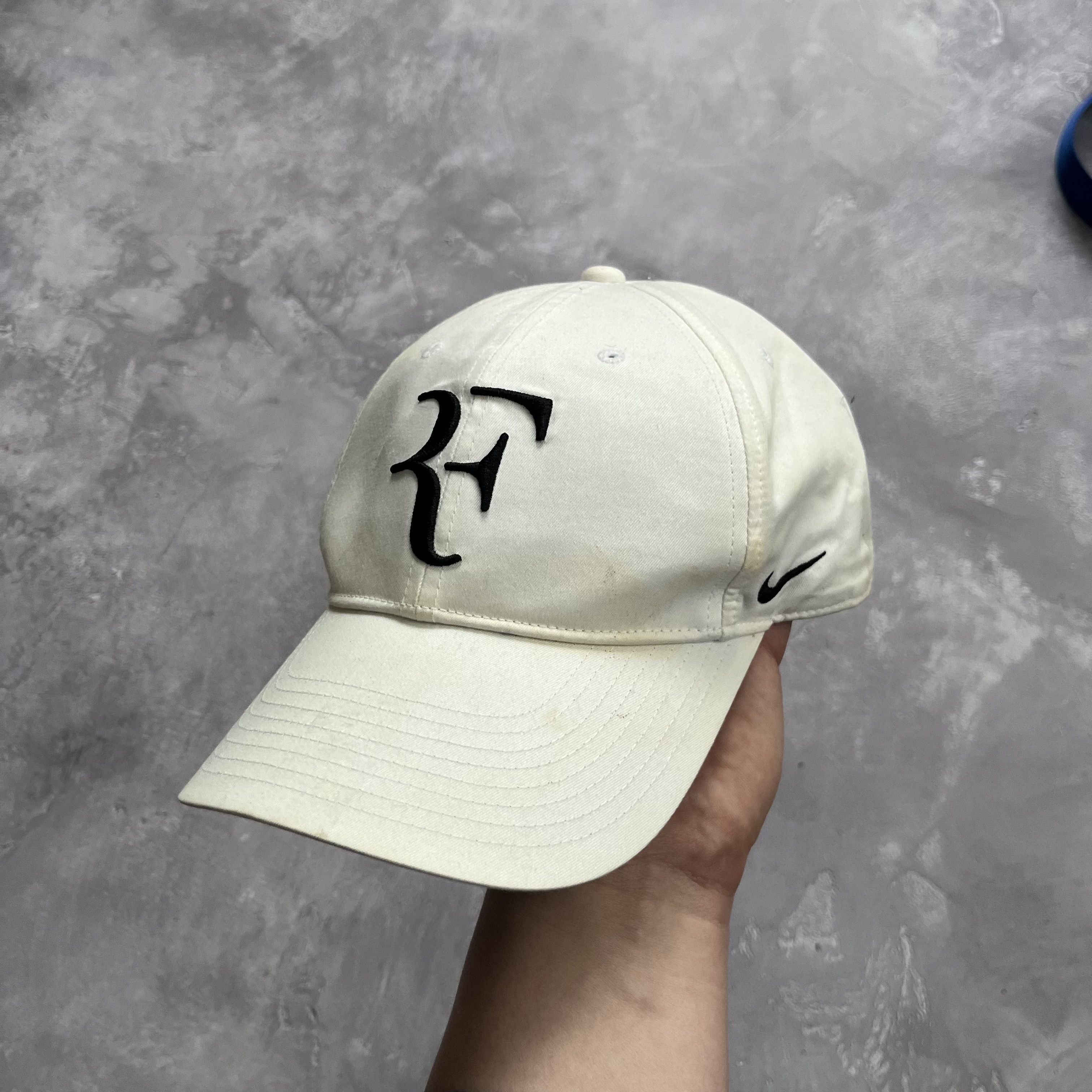 Nike Nike Roger Federer Hat Legacy 91 Cap Court White Logo RF Size ONE SIZE - 2 Thumbnail