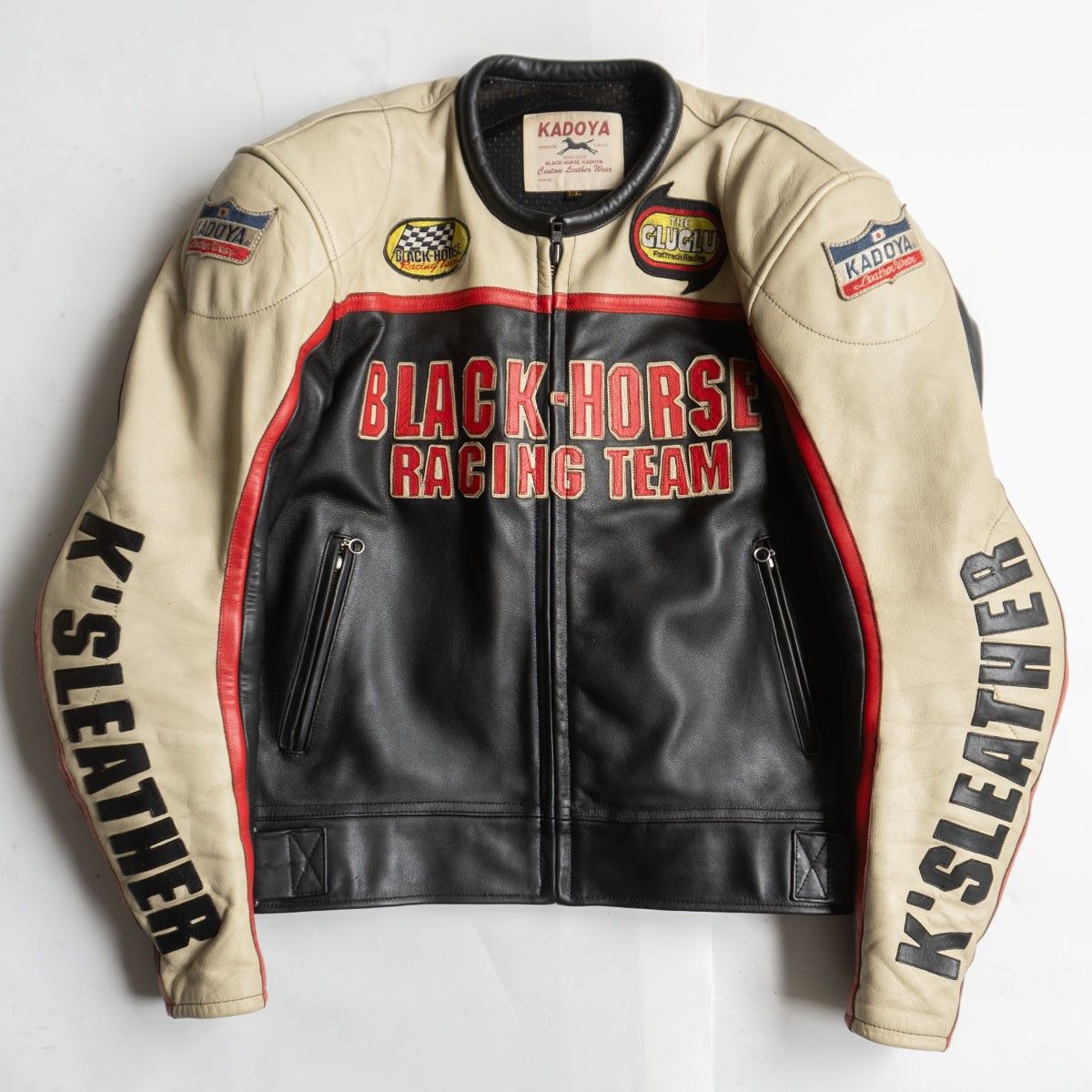 Kadoya KADOYA Black Star Leather Riders Jacket | Grailed