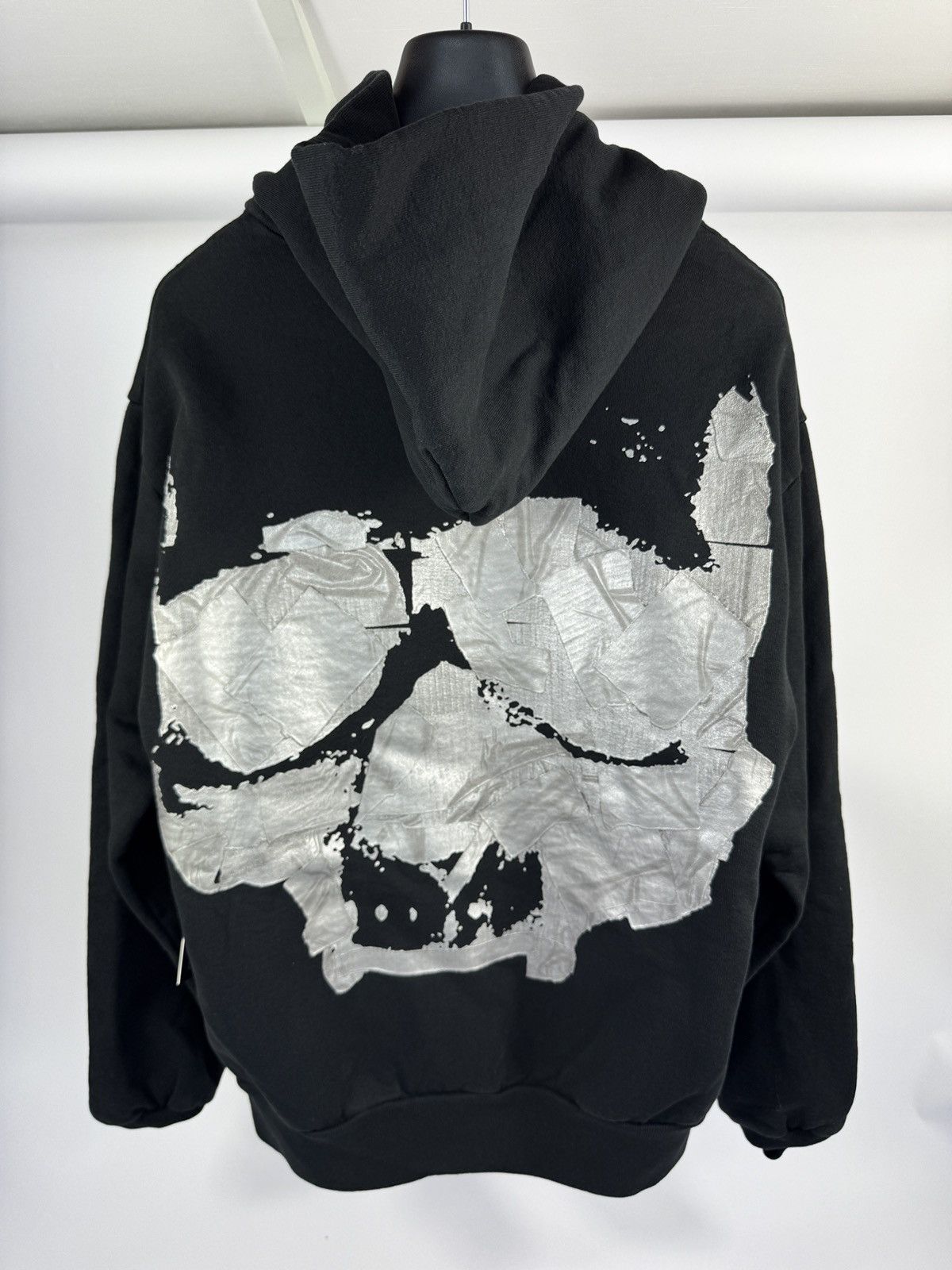 G59 Records ASSPIZZA G59 SKULL TAPE PRINT OVERSIZED HOODIE Size US M / EU 48-50 / 2 - 2 Thumbnail