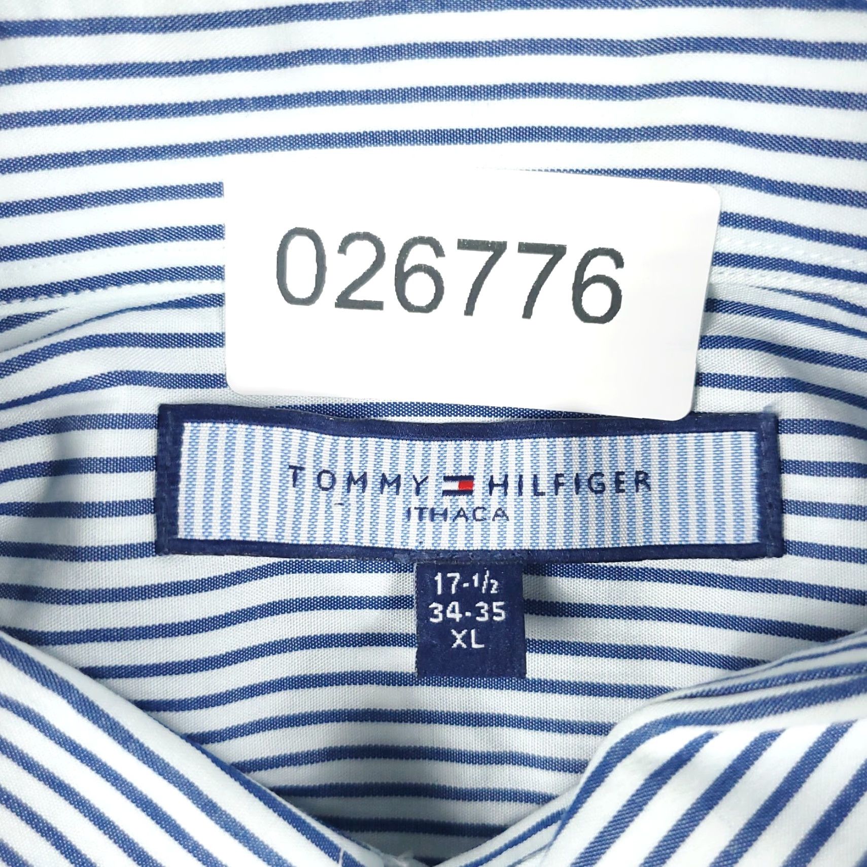 Tommy Hilfiger Tommy Hilfiger Shirt Mens XL Blue Striped Button-Up Long Sleeve Casual Formal Size US XL / EU 56 / 4 - 7 Thumbnail