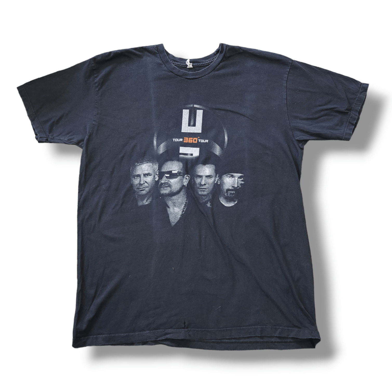 Band Tees × Vintage Vintage Y2K Bono U2 Tour 360 Black TShirt Size US L / EU 52-54 / 3 - 1 Thumbnail