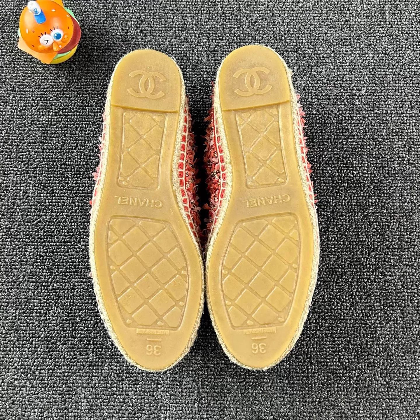 Chanel Chanel Woven Fisherman Shoes Women's 36 CC Straw Sole Size US 5.5 / IT 35.5 - 6 Thumbnail