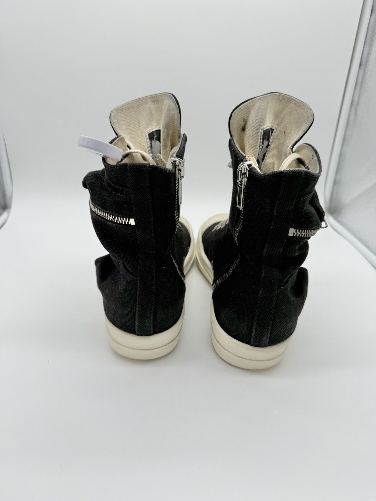 Rick Owens × Rick Owens Drkshdw Rick Owens DRKSHDW CARGO POCKET High Top Sneaks with Eyelets Size US 11 / EU 44 - 5 Thumbnail
