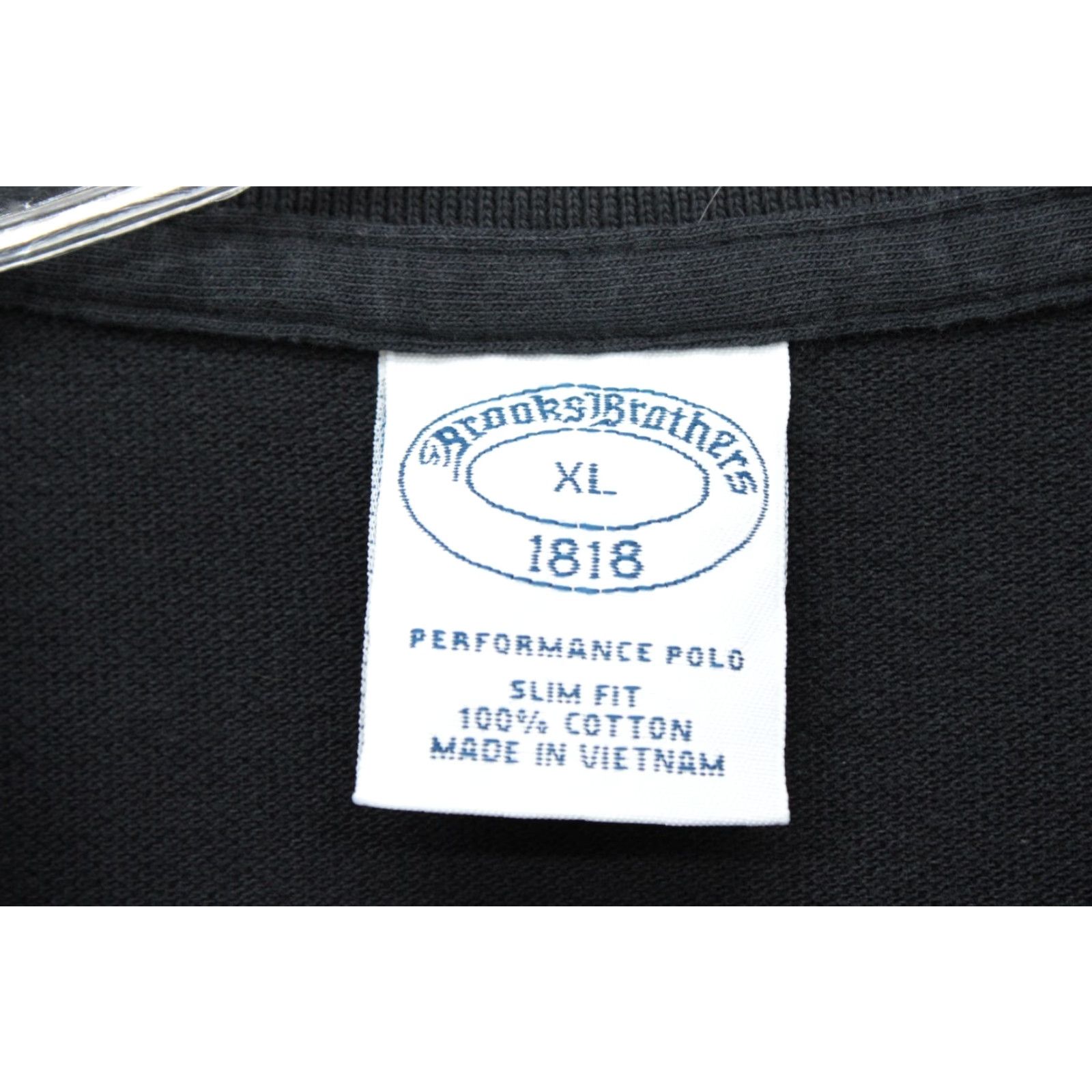 Brooks Brothers Brooks Brothers 1818 Mens Performance Polo Shirt Original Fit XL Black Logo Embroidered Size US XL / EU 56 / 4 - 4 Thumbnail