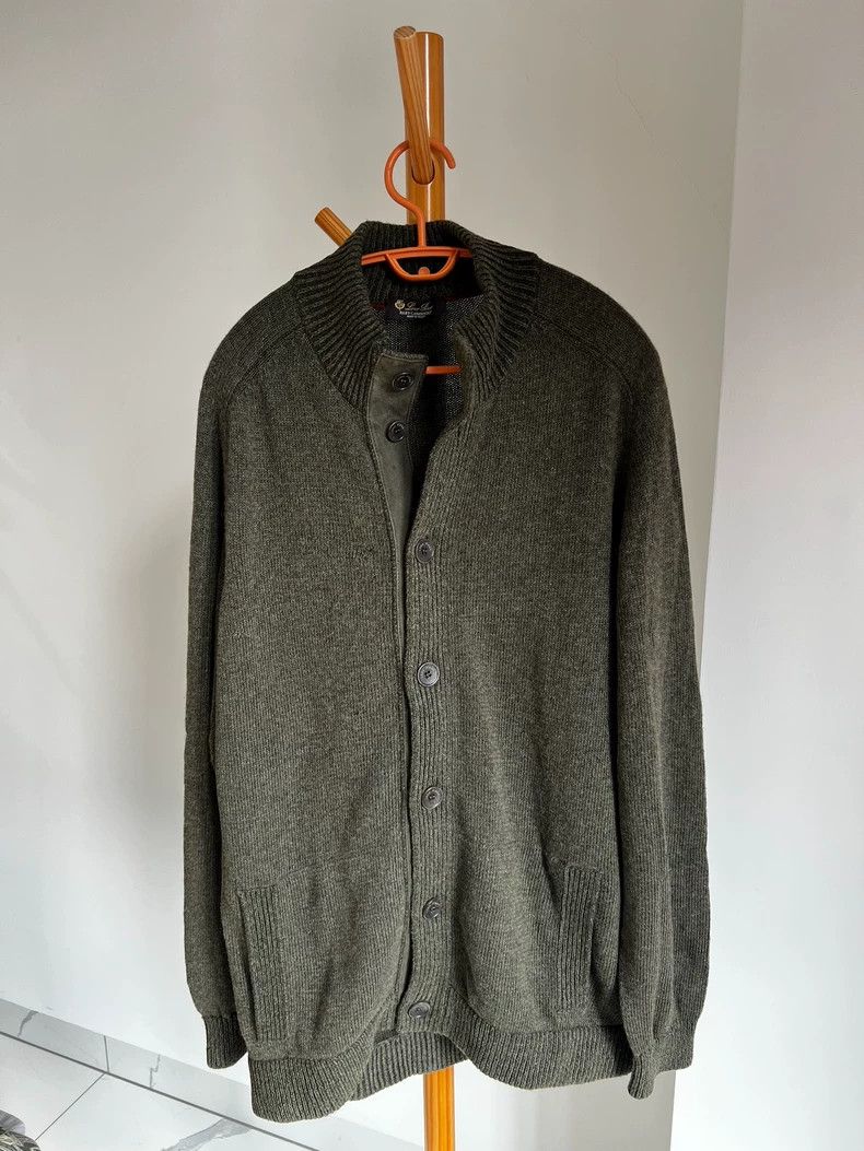 Loro Piana Loro Piana Green Babycashmere Cardigan Size US L / EU 52-54 / 3 - 1 Thumbnail