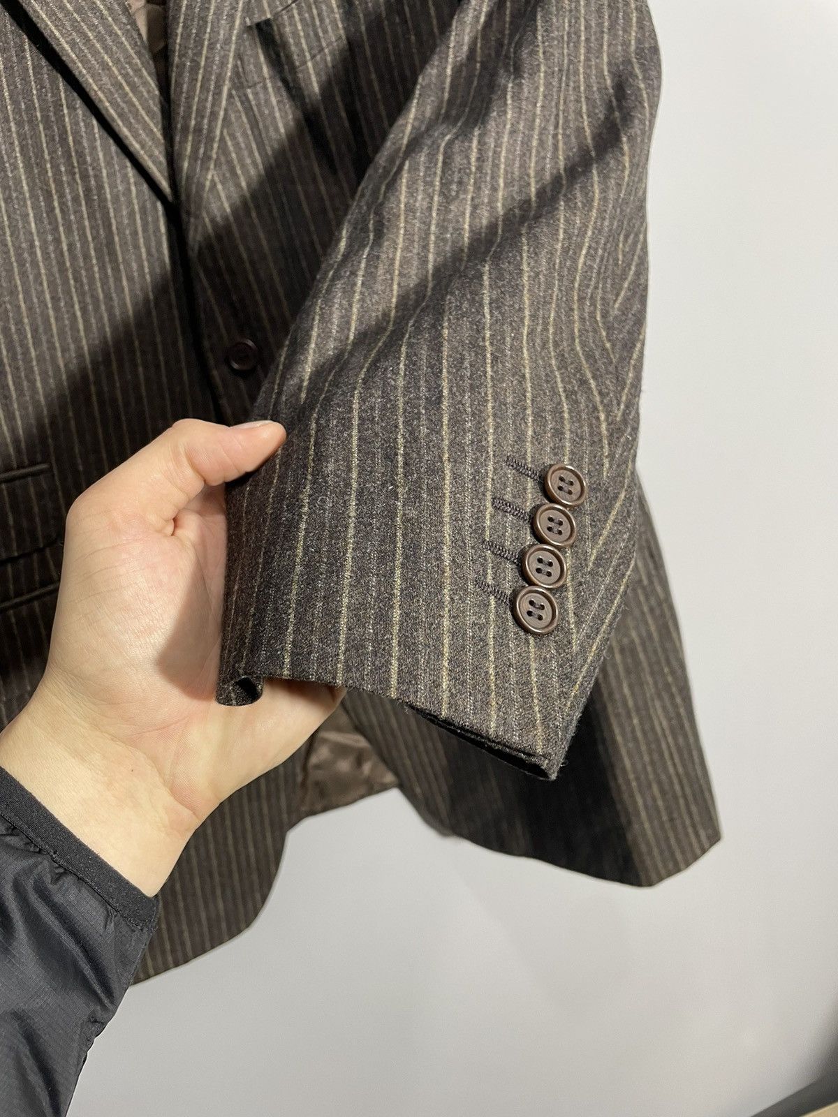 Canali Canali brown striped wool blazer size 56R Size 54R - 5 Thumbnail