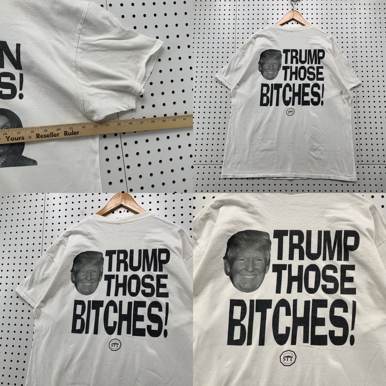 Vintage Street Talk Tees Funny Trump Biden Shirt Mens XL White Biden Sucks Pelosi Hilarious Politician T-Shirt White XL Mens Size US XL / EU 56 / 4 - 9 Thumbnail