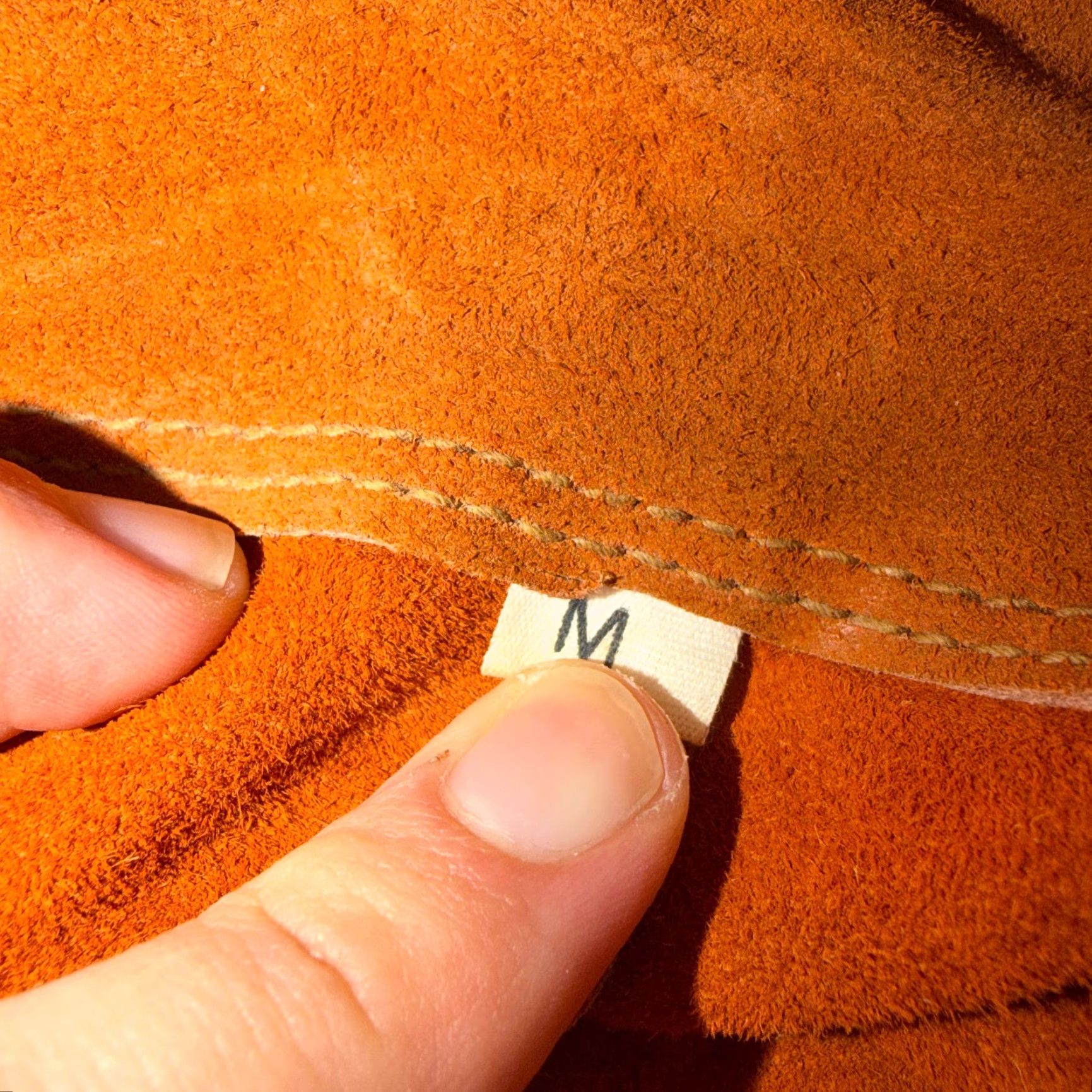 Vintage VINTAGE 60s 50s Brown Suede Leather Jacket Western Snap Cowboy Medium Mens Size US M / EU 48-50 / 2 - 7 Thumbnail