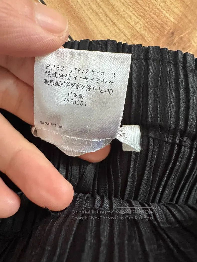 Issey Miyake Issey Miyake size:3 Black Pleated Long Pants Size 23" - 3 Thumbnail