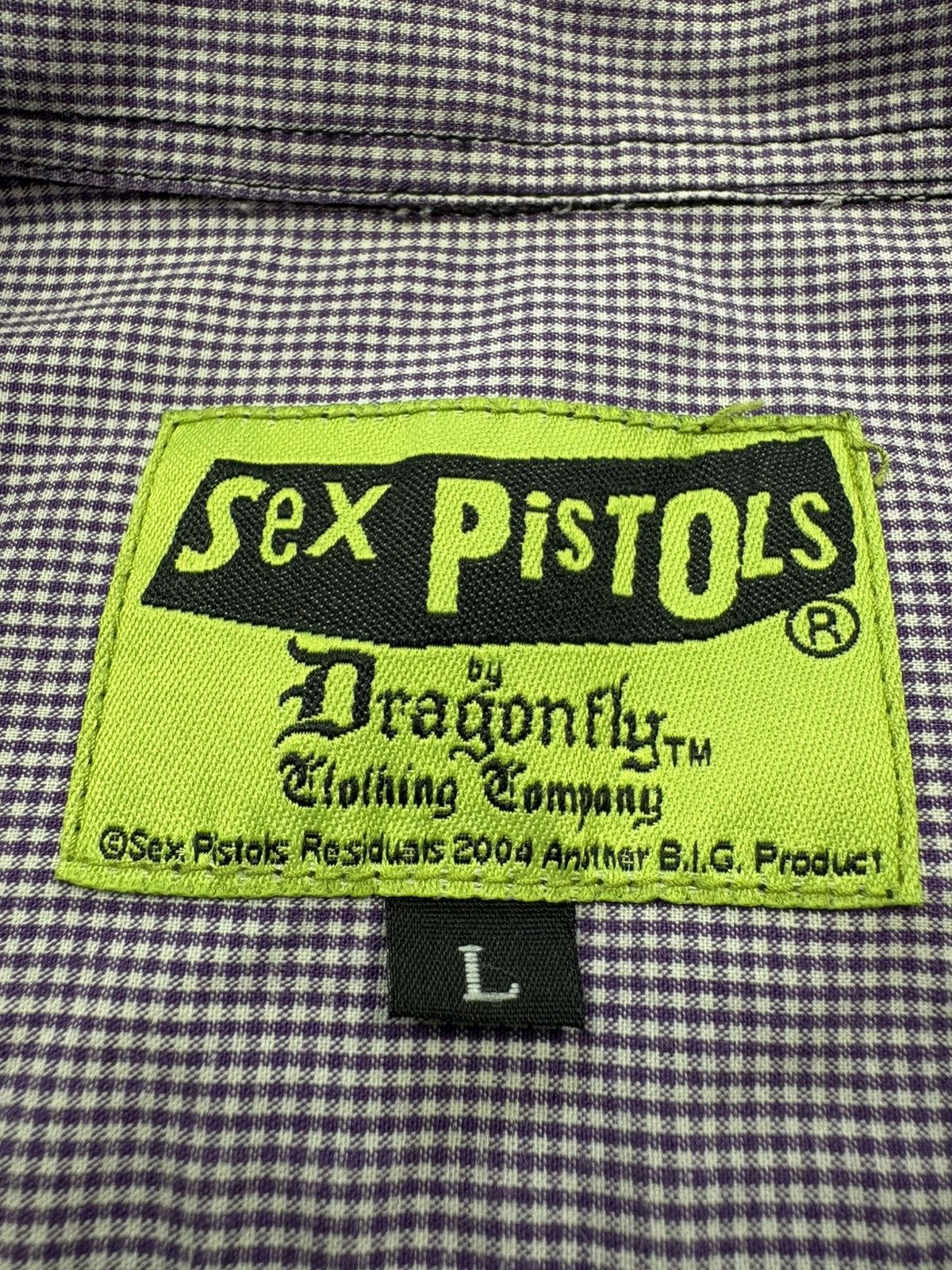 Band Tees 2004 Sex Pistols Dragonfly Anarchy In The UK Shirt Made USA Size US L / EU 52-54 / 3 - 12 Thumbnail