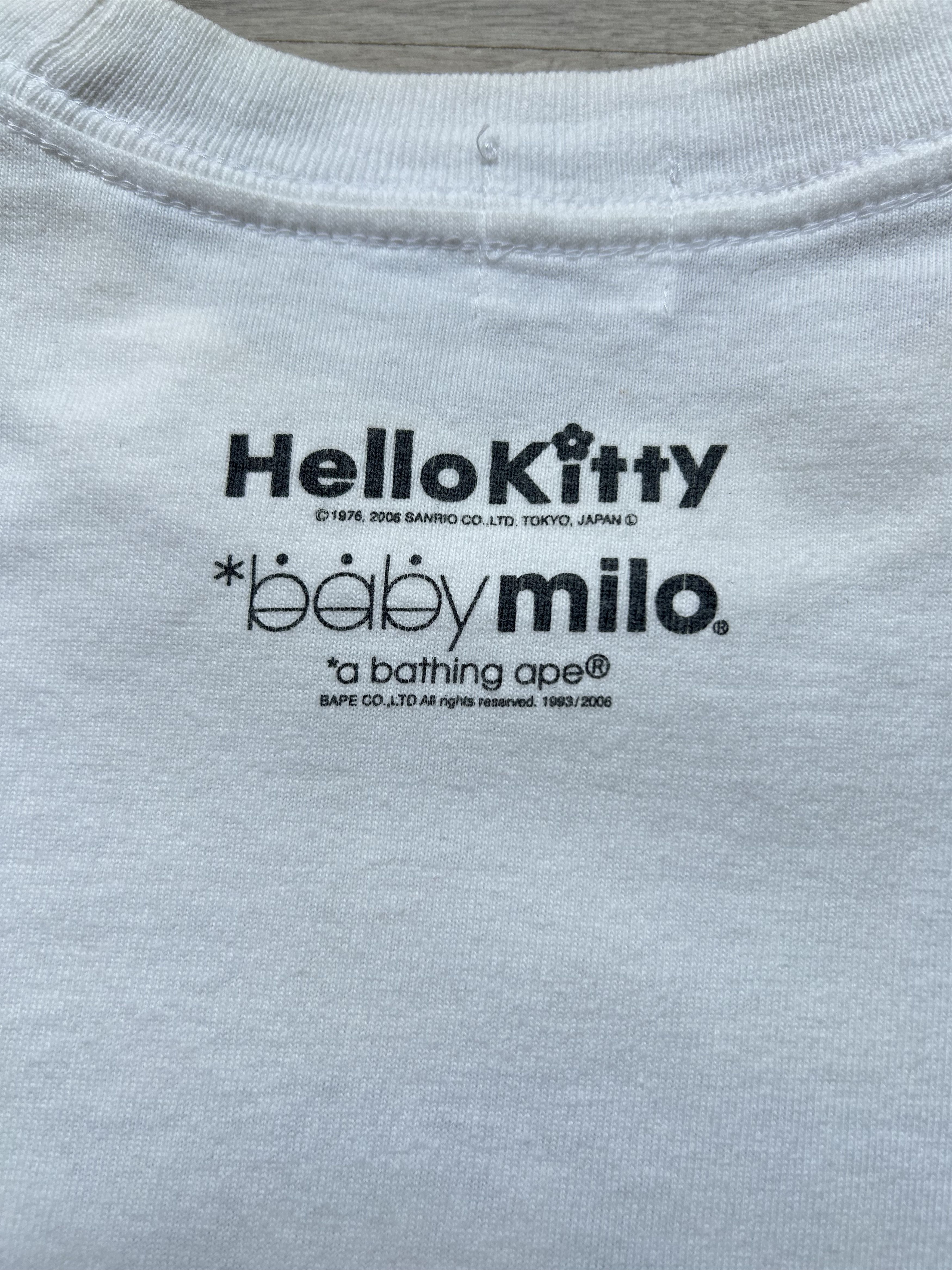 Bape 2006 OG BAPE x Hello Kitty Baby Milo Tee [Size L] Size US L / EU 52-54 / 3 - 7 Thumbnail