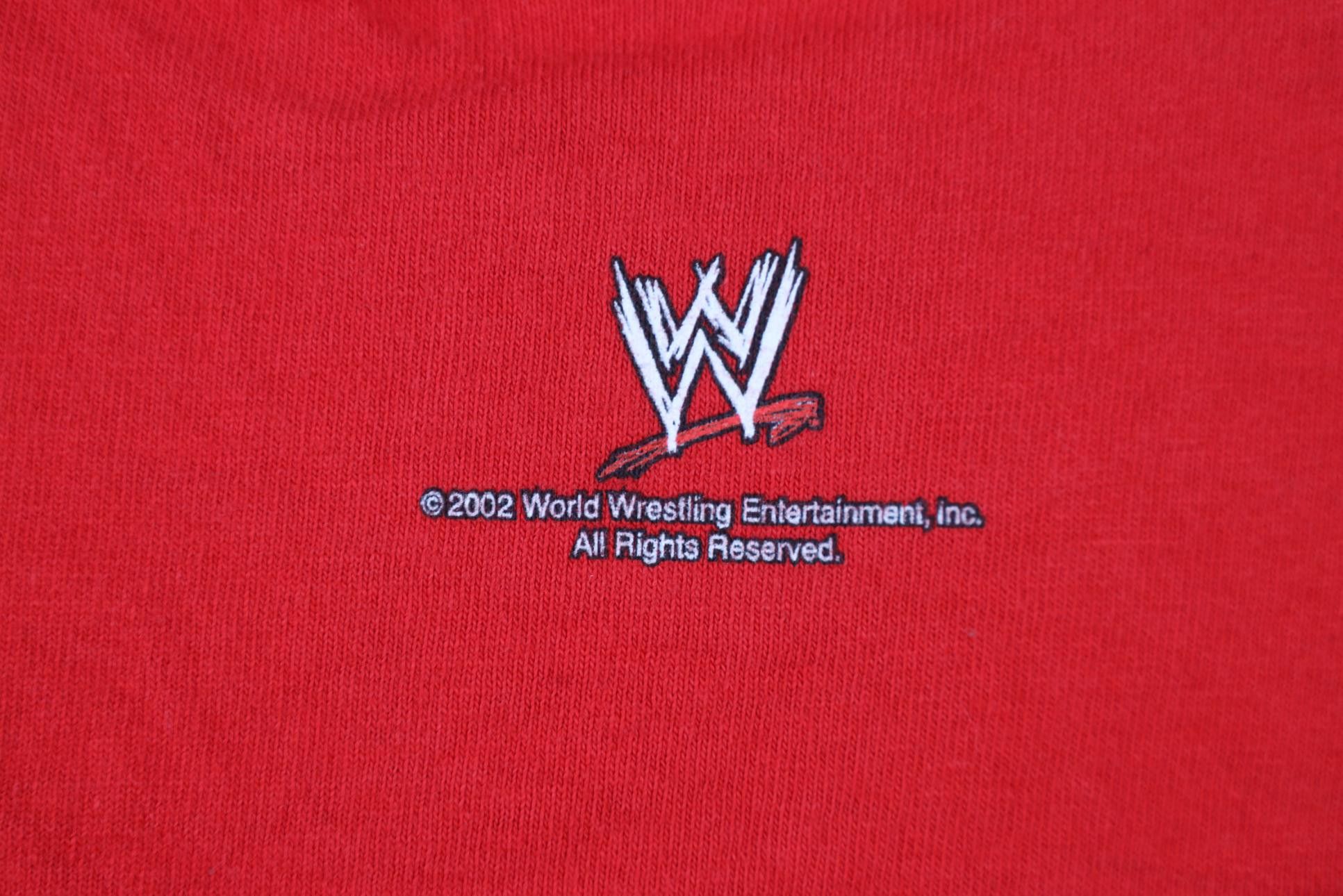 Vintage Vintage Y2K 2002 WWE Raw Sun Faded Wrestling T-Shirt Size US XL / EU 56 / 4 - 11 Thumbnail