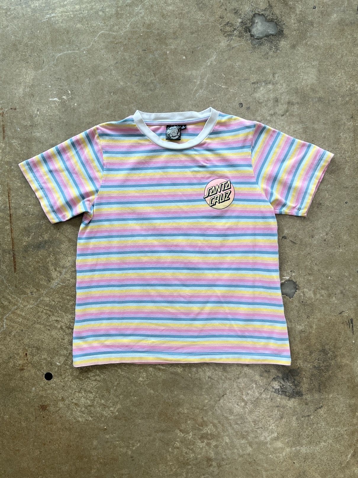 Santa Cruz Skateboards Santa Cruz Stripe Logo Crop Tee Small Size US S / EU 44-46 / 1 - 5 Thumbnail