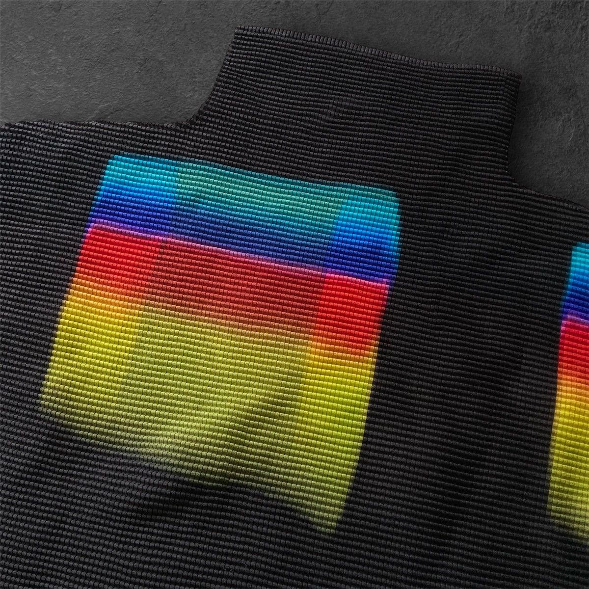 Issey Miyake Issey Miyake Me Multicolor Gradient Pleats Mock Neck Top Size ONE SIZE - 2 Thumbnail