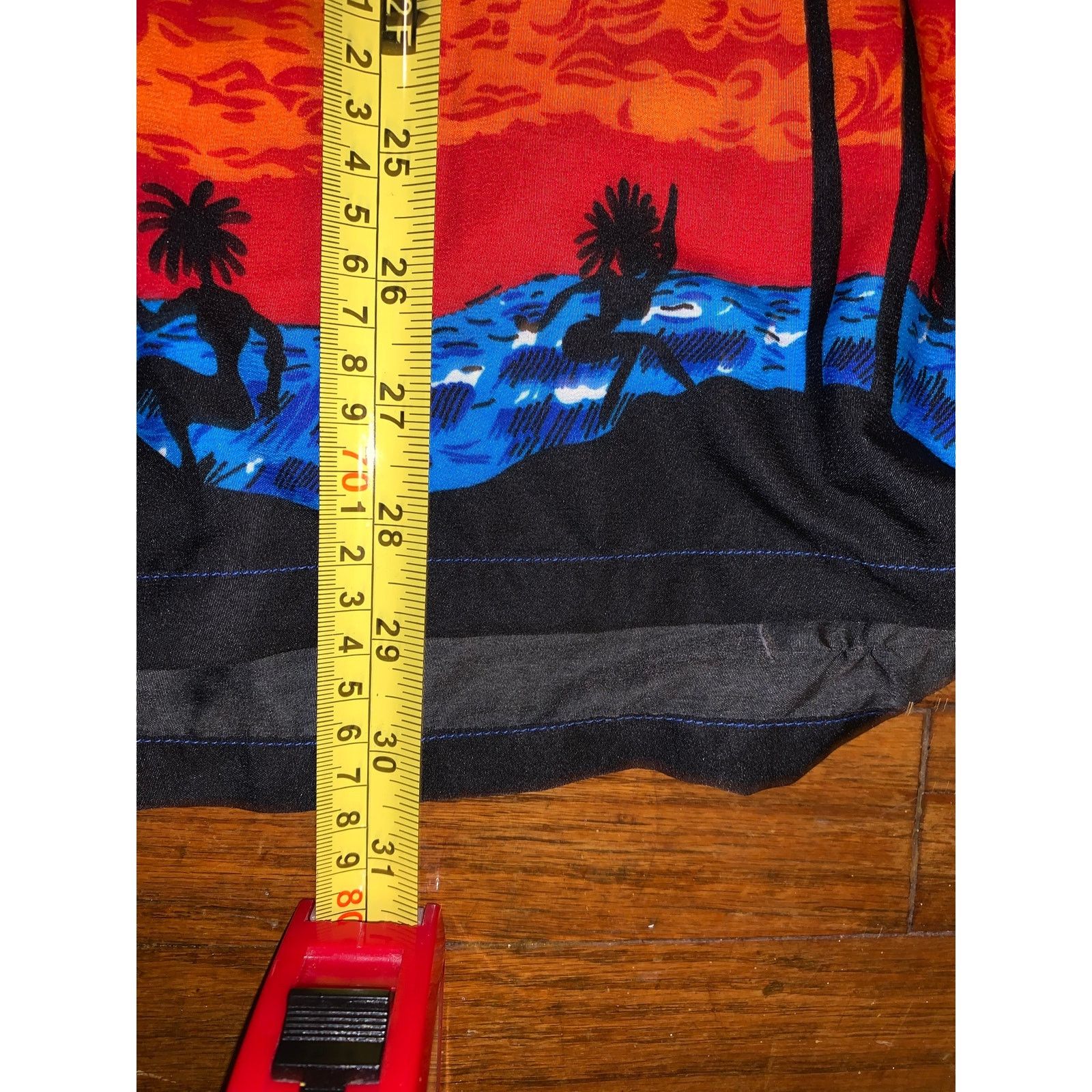 Other Tropical Hawaiian Shirt XL Blue Palm Trees Sunset Beach Size US XL / EU 56 / 4 - 3 Thumbnail
