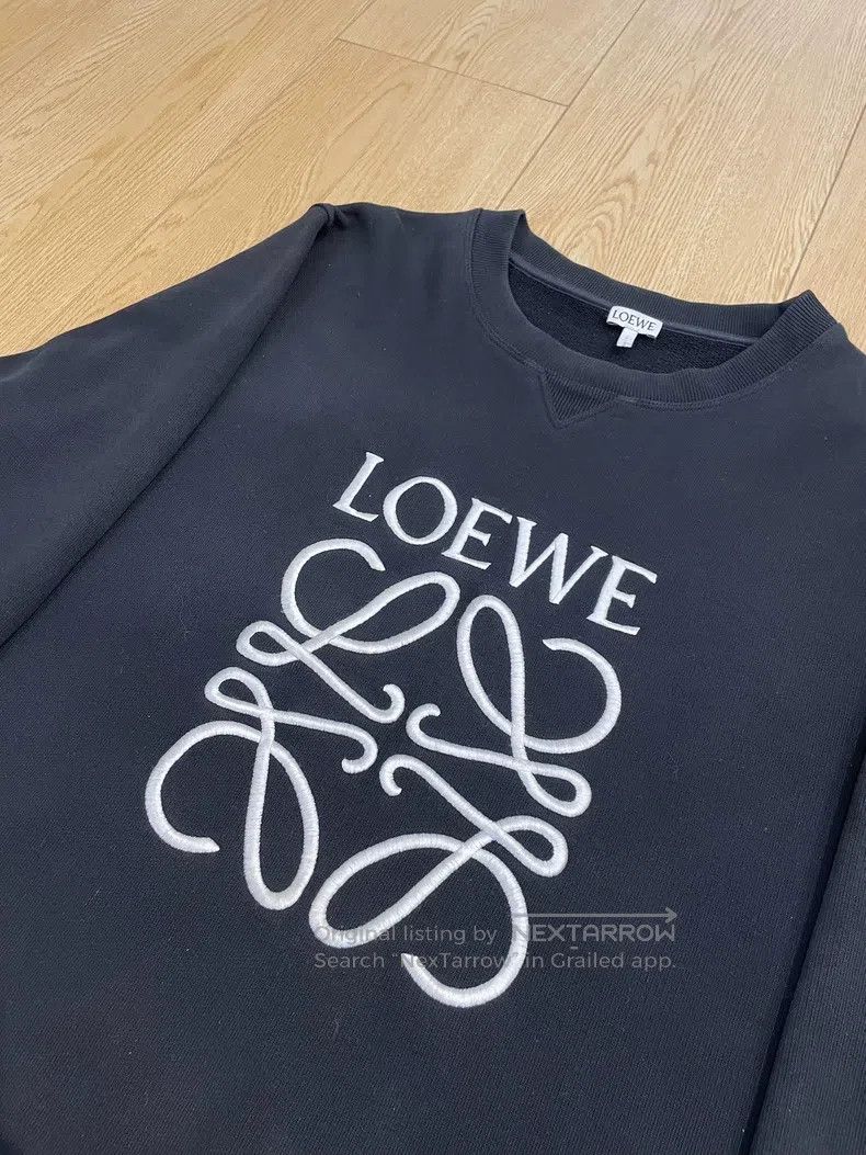 Loewe Loewe Black Embroidered Sweatshirt Size US XL / EU 56 / 4 - 2 Thumbnail