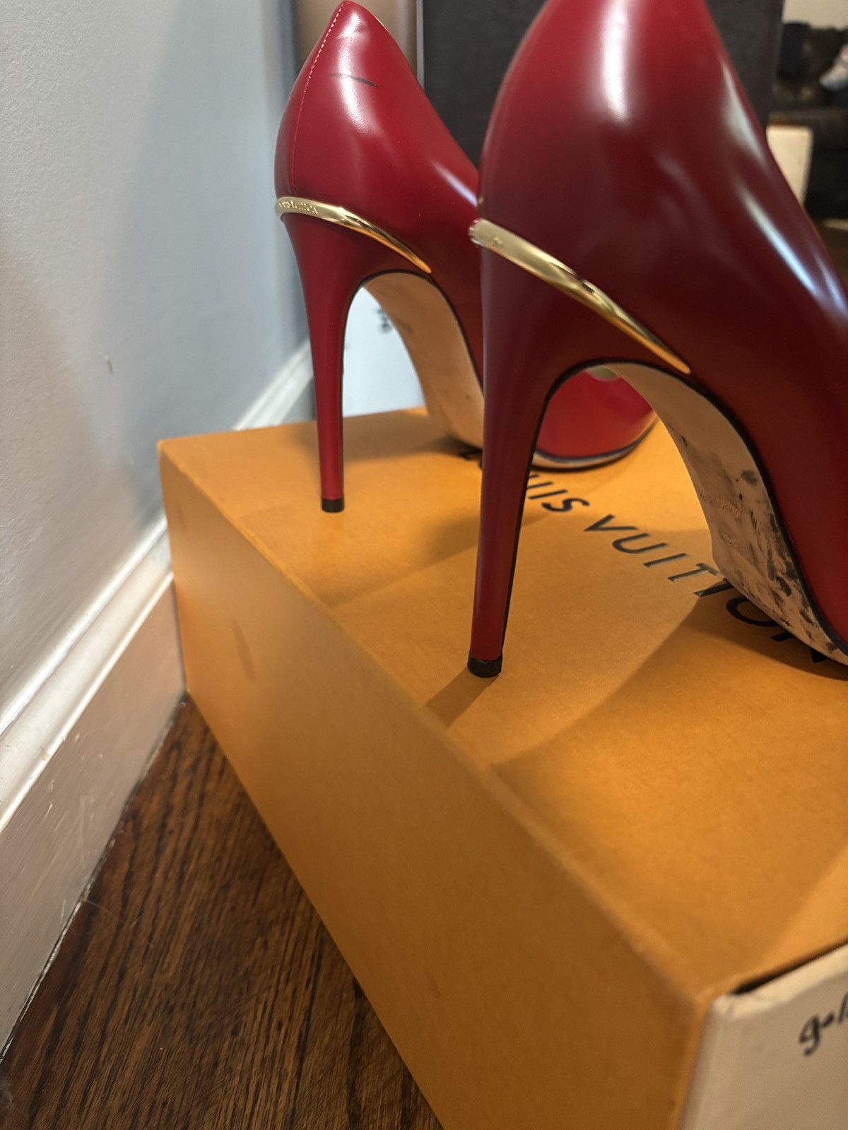 Louis Vuitton Louis Vuitton Eyeline Red Pump Size US 8 / IT 38 - 3 Thumbnail