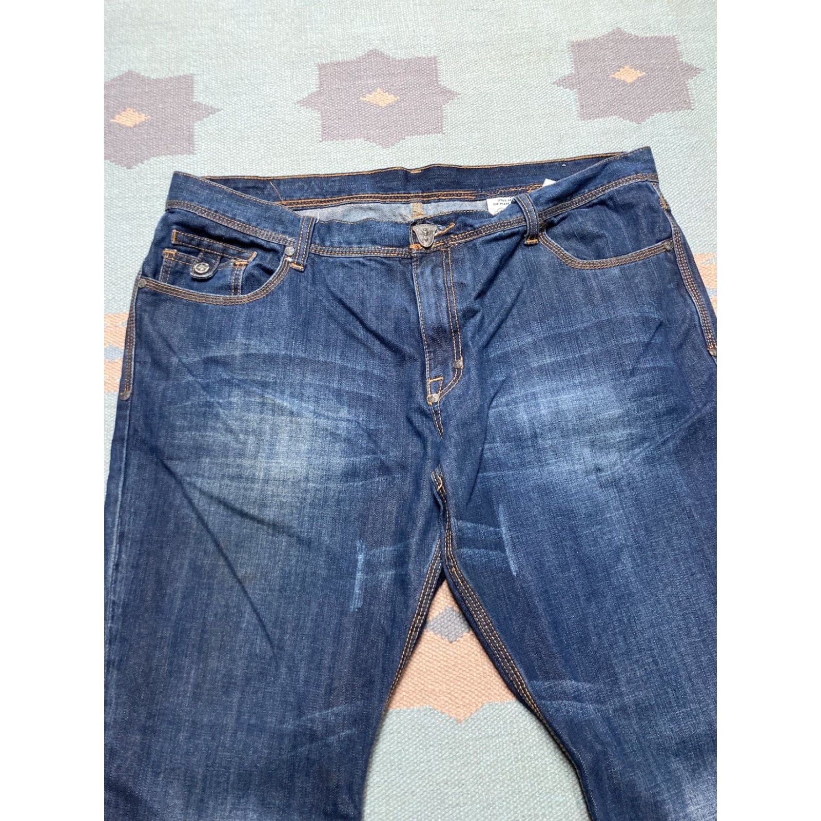 Vintage VINTAGE Blac Label Jeans Men 42x34 Baggy Wide-Leg Hip Hop Studded Blue 90s Grunge Safety? Size US 42 / EU 58 - 7 Thumbnail