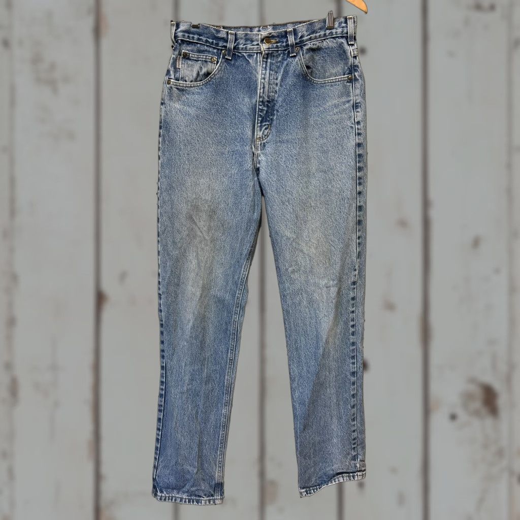 Carhartt VINTAGE Carhartt B160 DST Faded Heavy Denim Work Jeans 32x36 Relaxed Fit Regular Men Blue Denim Jeans 32 36 Boys? Size US 32 / EU 48 - 1 Thumbnail