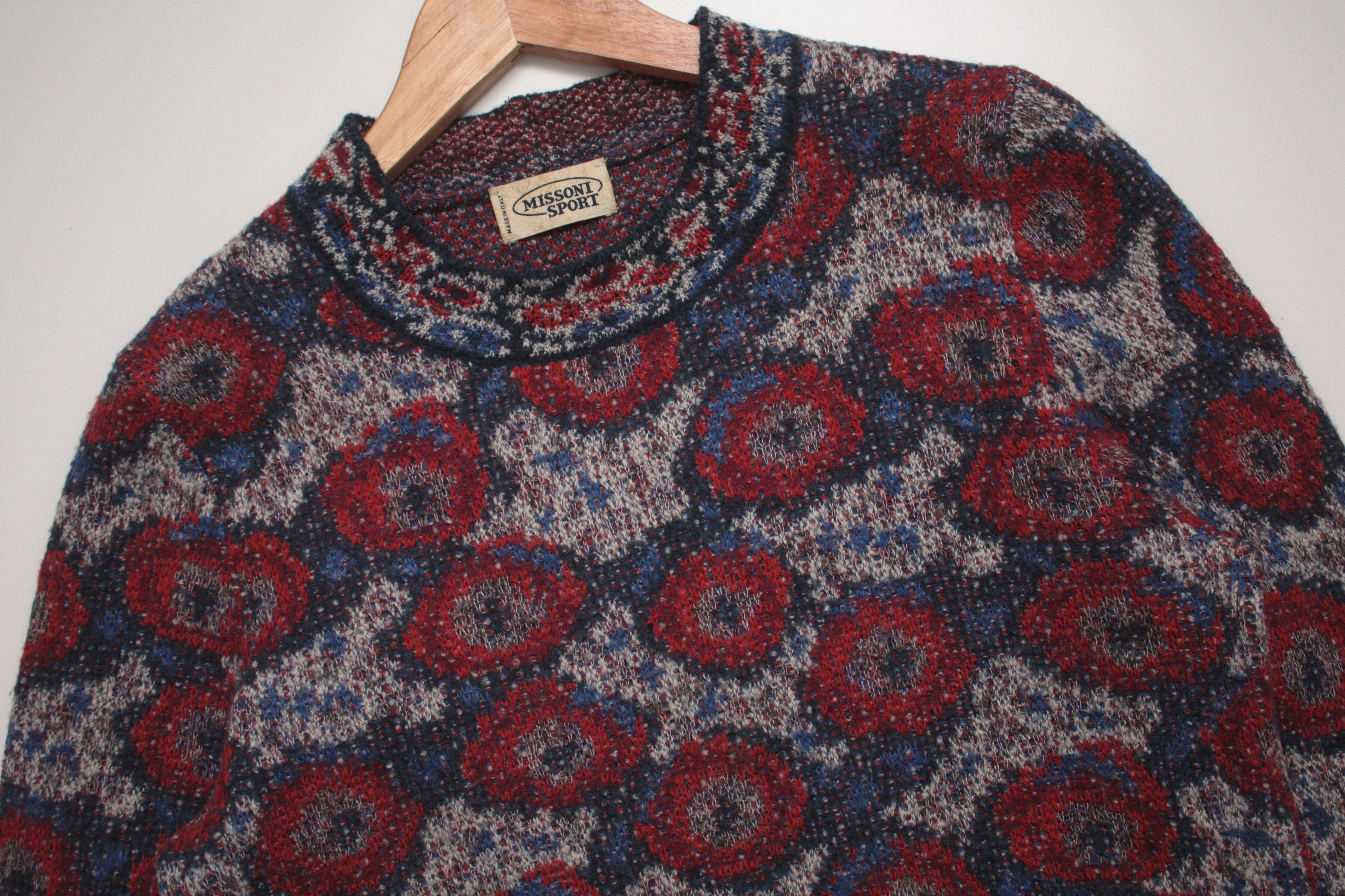 Missoni Sport Vintage Multicolour Wool Blend Sweater WMNS 44