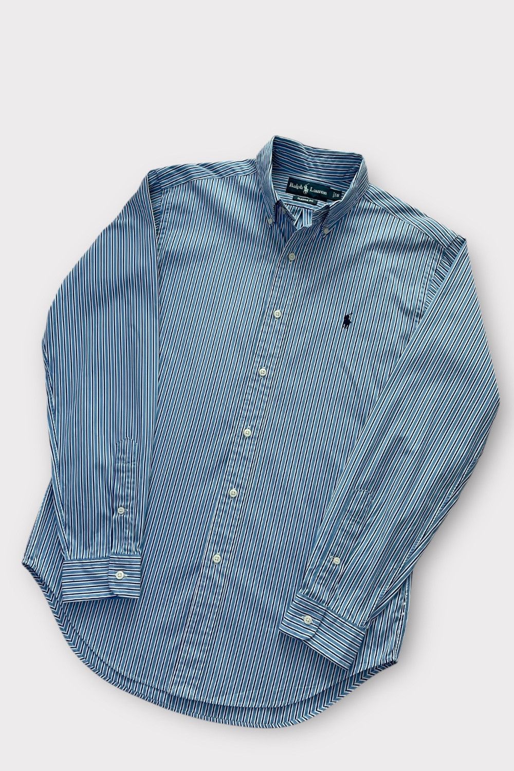 Ralph Lauren Striped Button Down Classic Fit Shirt S