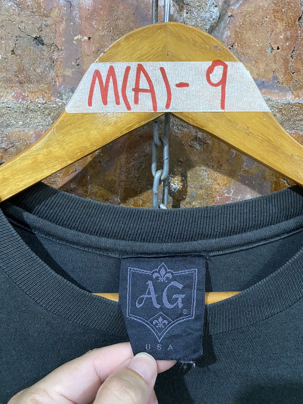 A&G Rock 1990s A&G black Cross logo Tee Size US M / EU 48-50 / 2 - 11 Thumbnail