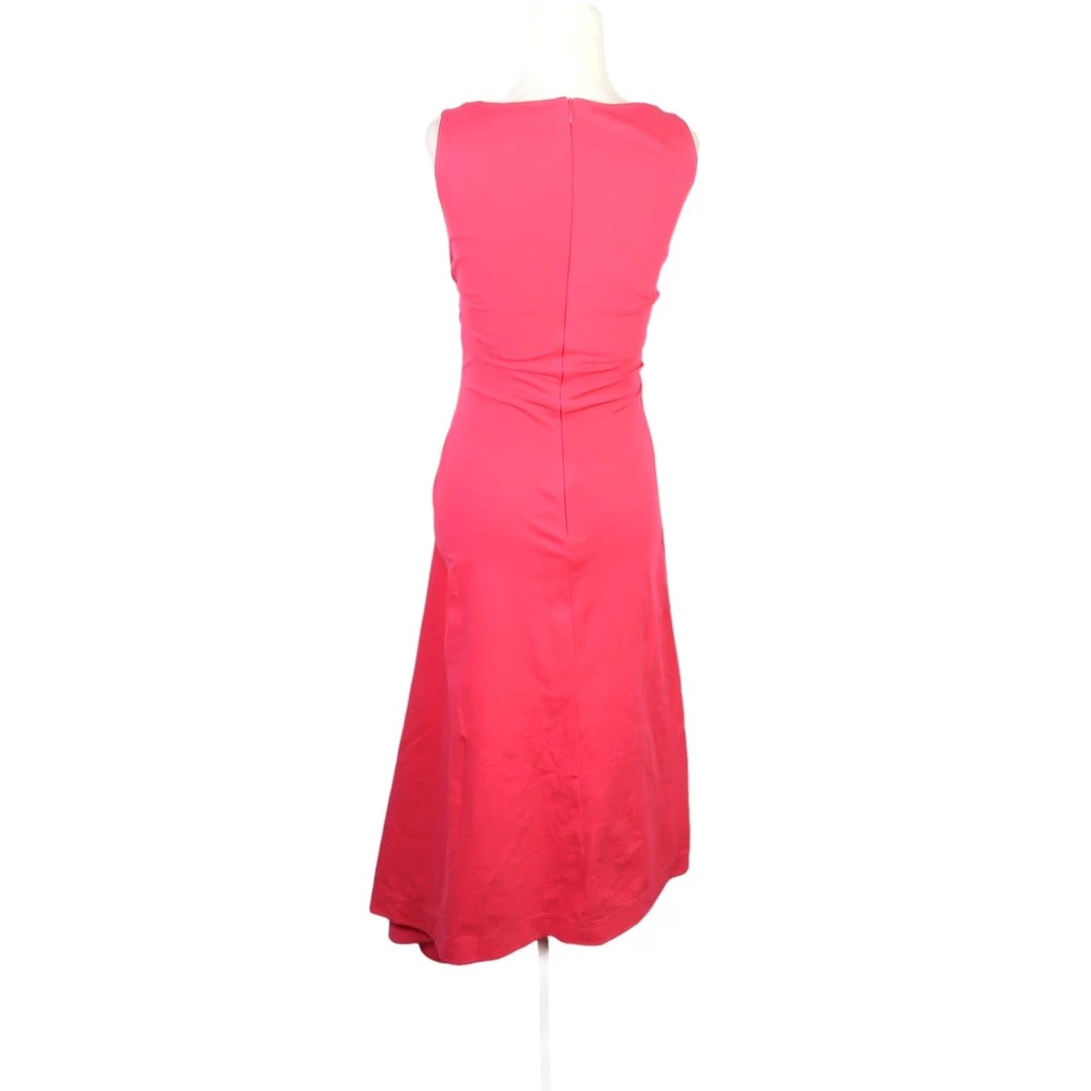 Cos VINTAGE Cos hot pink drop waist gathered asymmetrical midi dress XS Size XS / US 0-2 / IT 36-38 - 5 Thumbnail