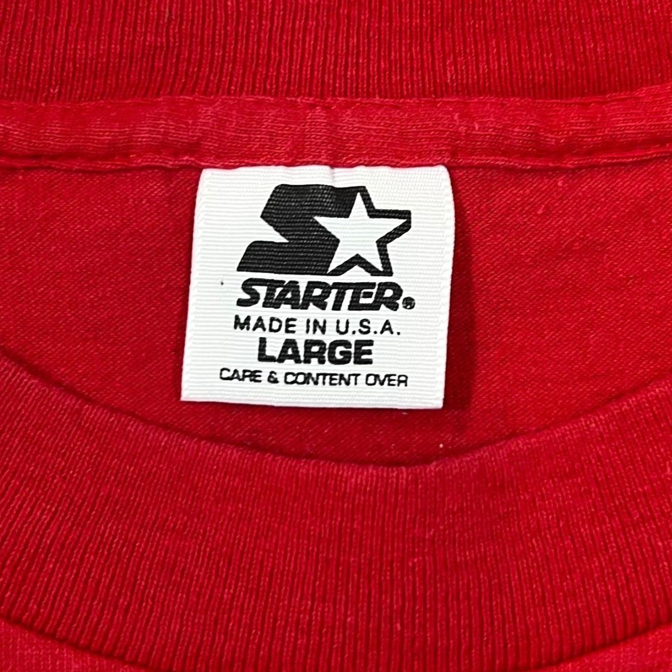 Starter VINTAGE Starter MLB Mark McGwire Sultan Of Swing Cardinals Baseball T-Shirt L XL Red Mens Short Sleeve Graphic Print T-Shirt 1998 Size US L / EU 52-54 / 3 - 6 Thumbnail