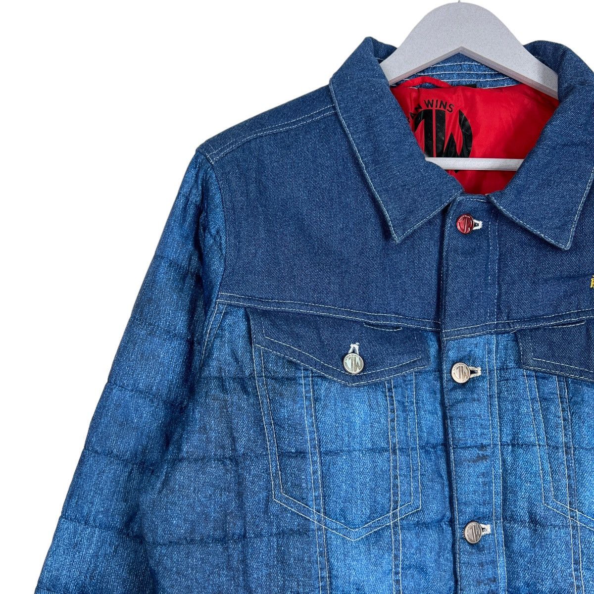 Japanese Brand 🔥 JAPAN WINS SOUL OF JAWIN LIGHT PUFFER JACKET Size US L / EU 52-54 / 3 - 7 Thumbnail