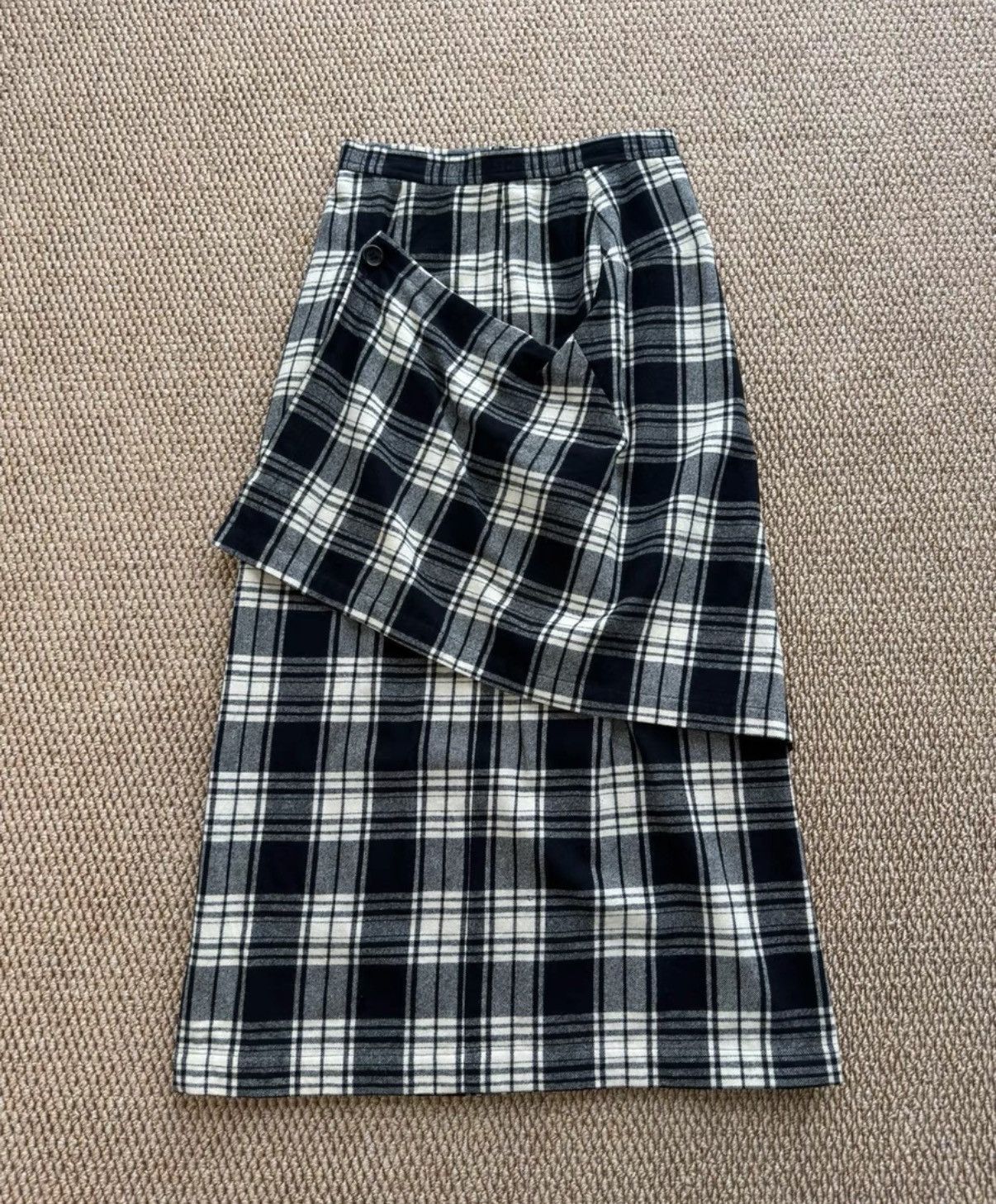 Comme des Garcons Comme des Garçons Deconstructed Plaid Wool Skirt K23 Size 26" / US 2 / IT 38 - 1 Thumbnail