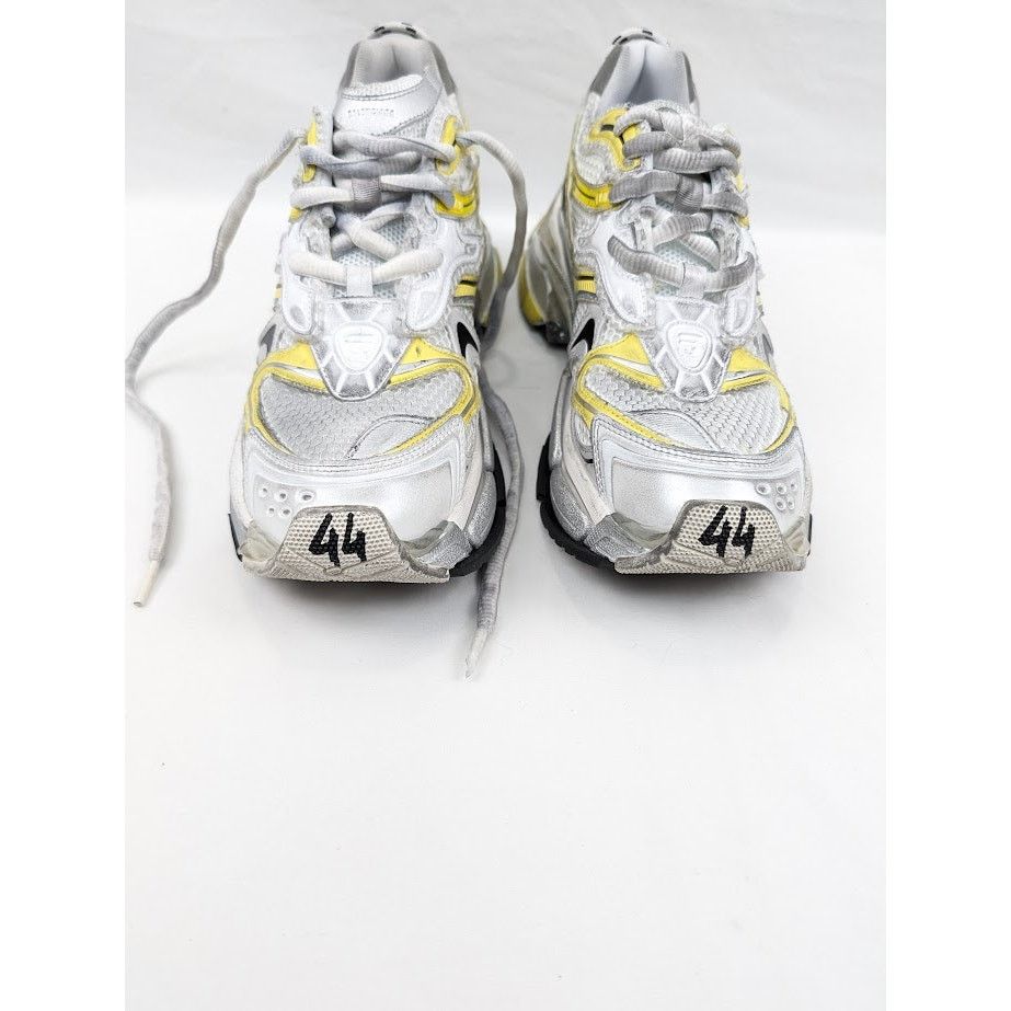 Balenciaga o1rshd1 Runners 2 Sneakers in White/Yellow/Black Size US 11 / EU 44 - 16 Thumbnail