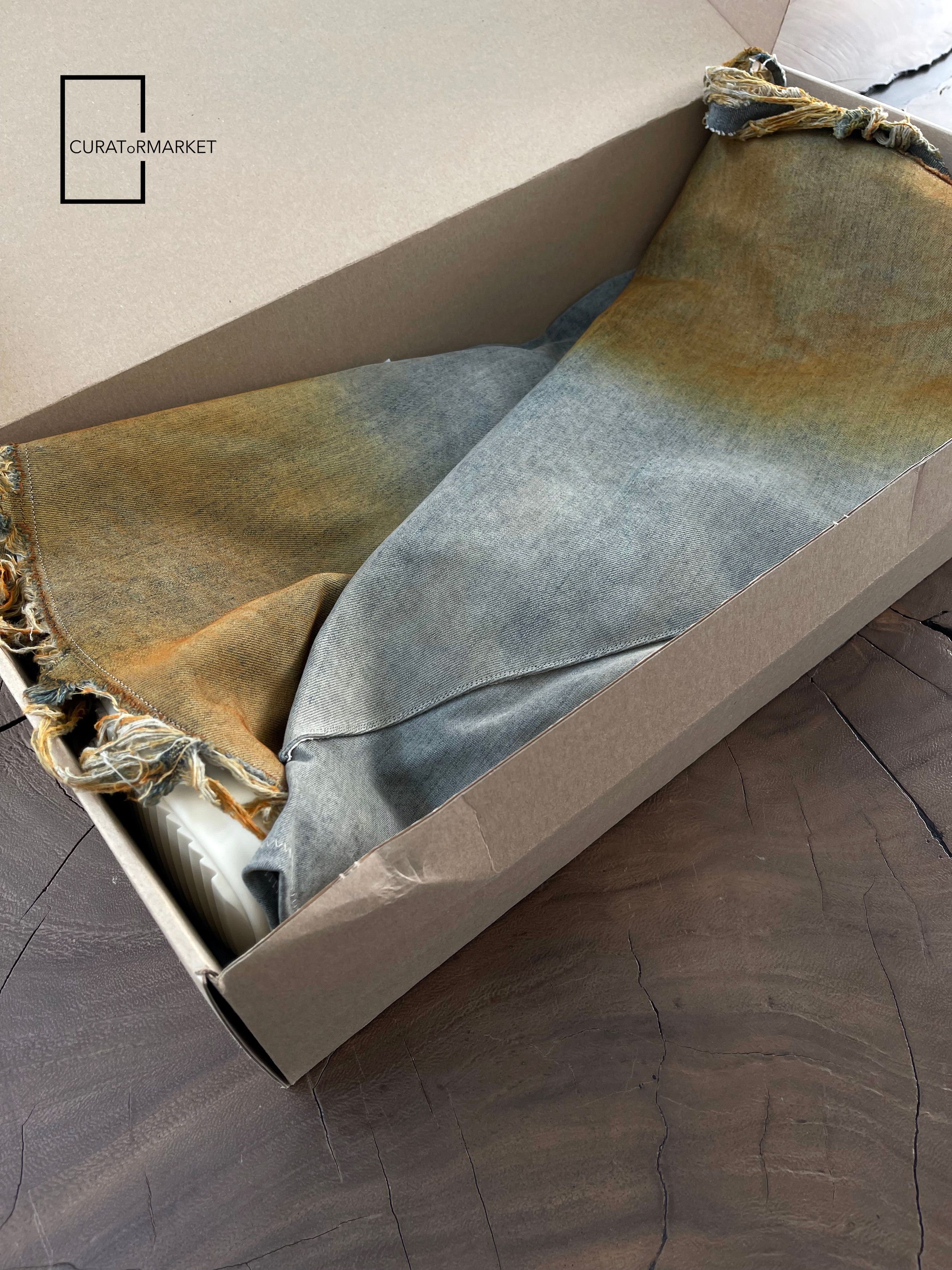 Rick Owens Drkshdw GRAIL RARE EU45 Orange Degrade Fetish Ramone Sock Boot SS24 Size US 12 / EU 45 - 4 Thumbnail