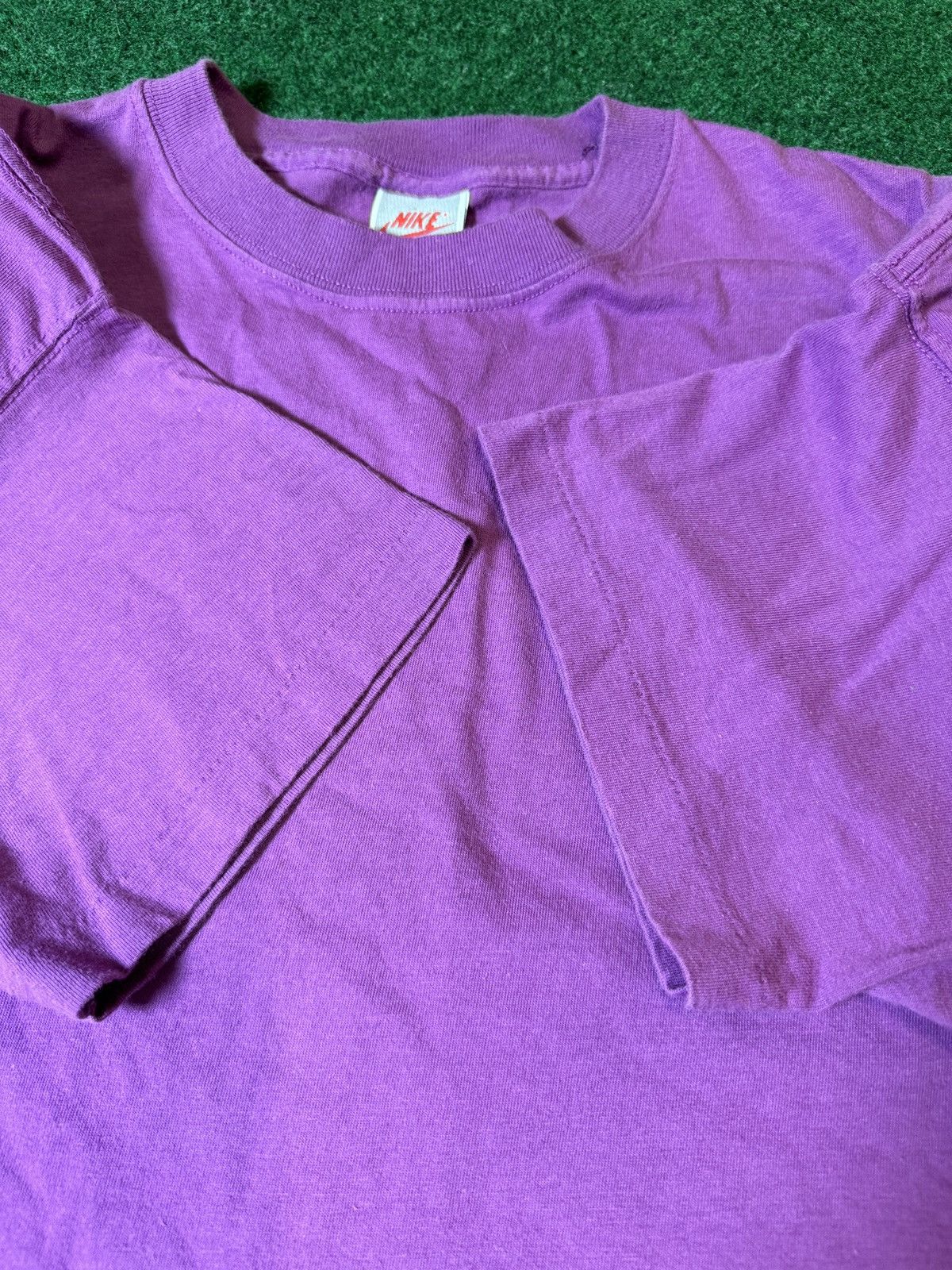Nike × Vintage Vintage 80s 90s Nike Purple Single Stitch Gray Tag T Shirt Size US XL / EU 56 / 4 - 5 Thumbnail