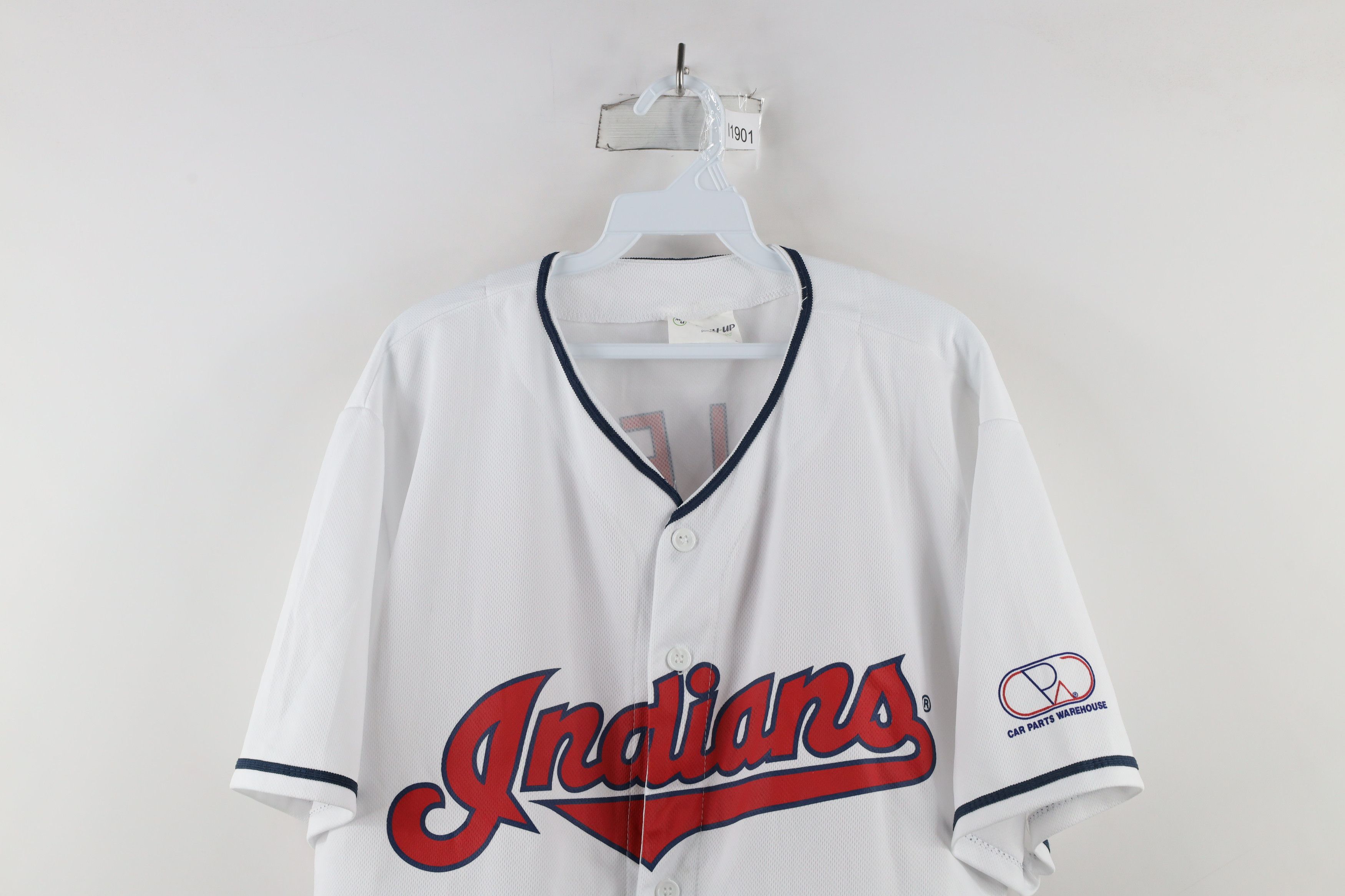 Vintage Vintage Allen Cleveland Indians Baseball Jersey White #37 Size US XL / EU 56 / 4 - 2 Thumbnail