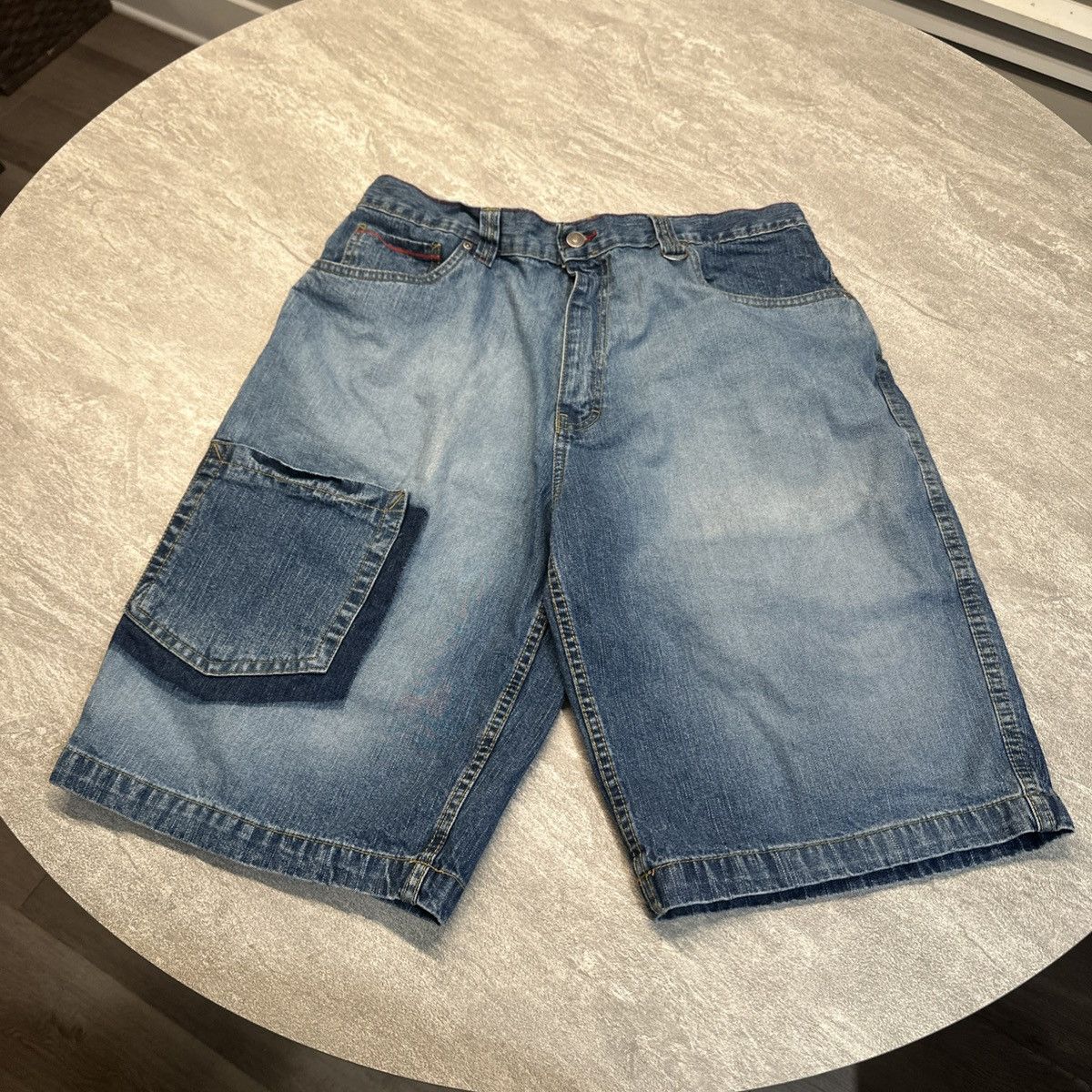 Vintage No Boundaries Jean Shorts VTG Y2K 2000 Urban Baggy Skate Hip Size US 34 / EU 50 - 1 Thumbnail